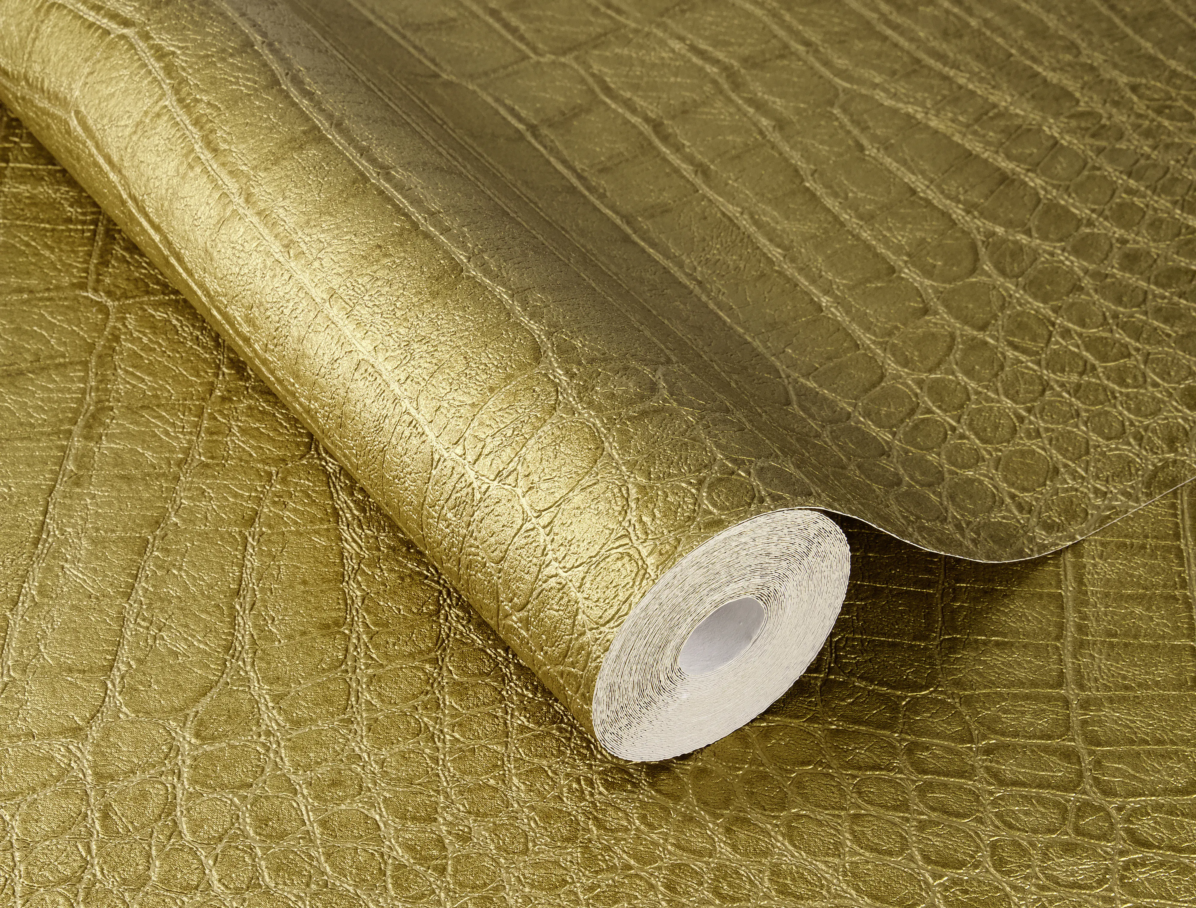 Rasch Vliestapete 751369 Gold-Gold metallic Muster & Motive 10,05 m x 0,53 m