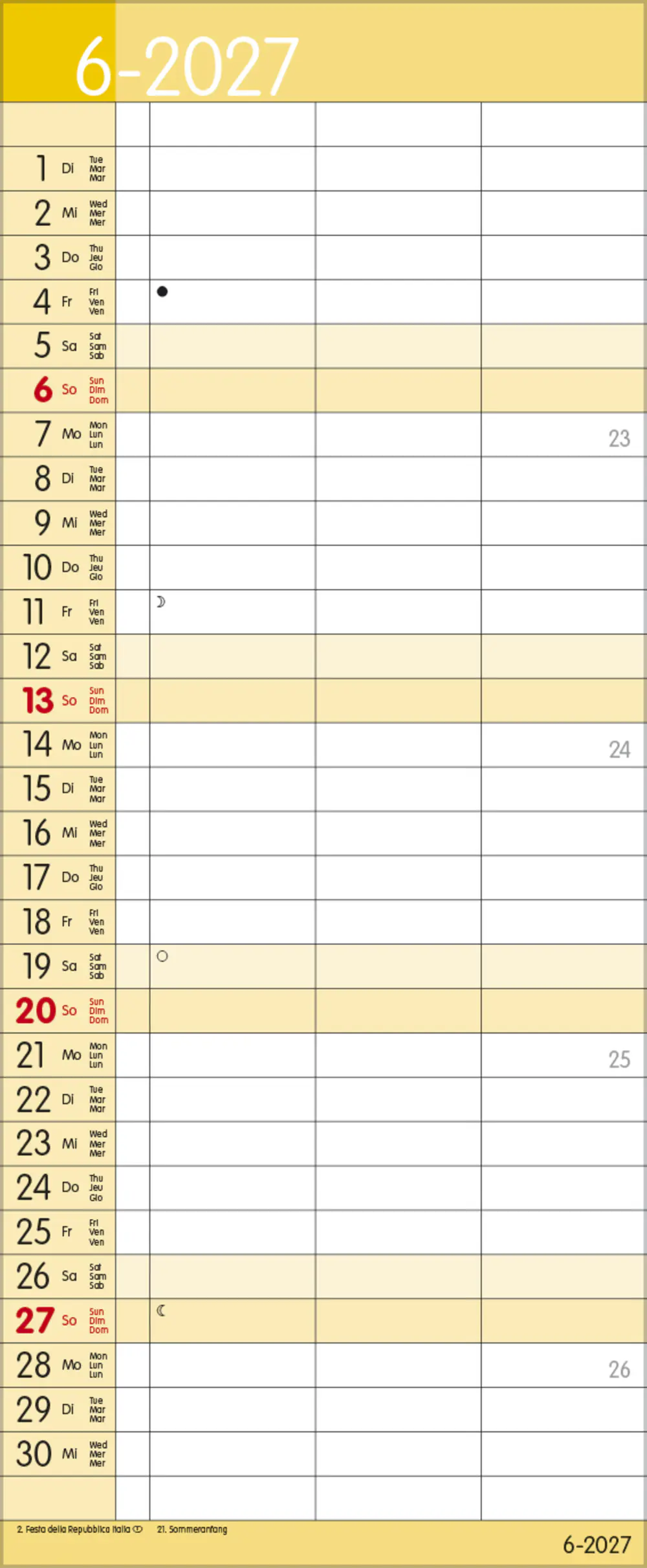 Korsch Kalender Timer for 2 Safran 2027