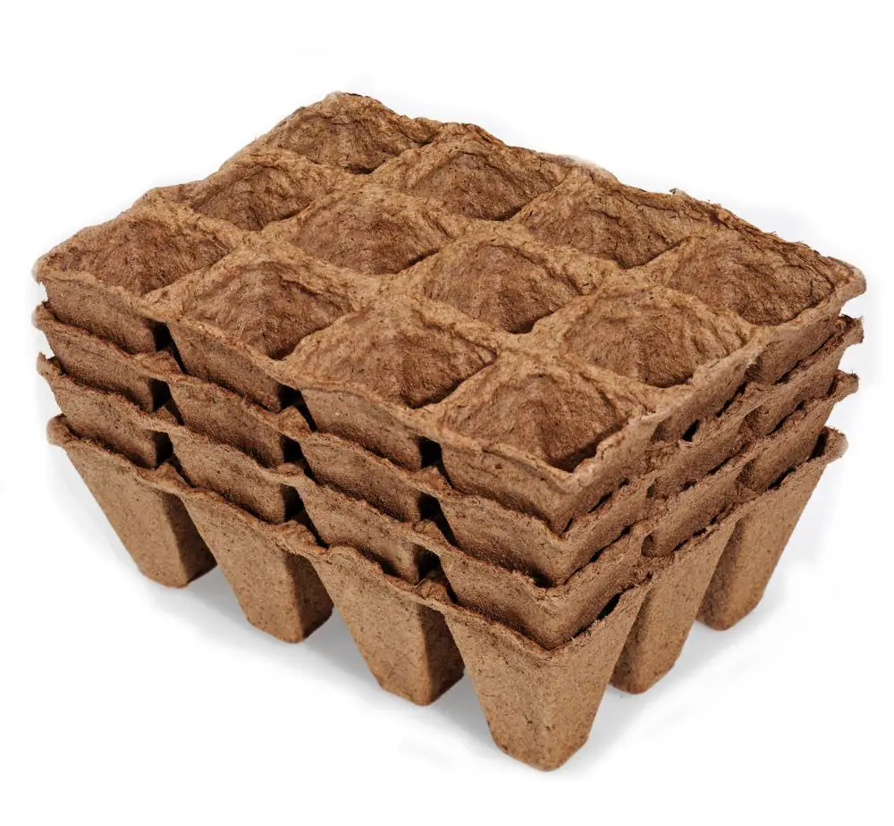 Prima Flora Torftöpfe 4 cm quadratisch, 48 Stück Prima Flora Torftöpfe 4 cm quadratisch, 48 Stück