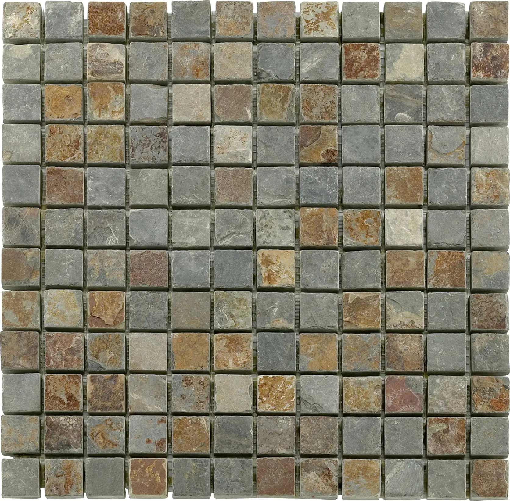 Mosaikfliese Schiefer 30 x 30 cm multicolor Steinmaß: ca. 2,3 x 2,3 cm