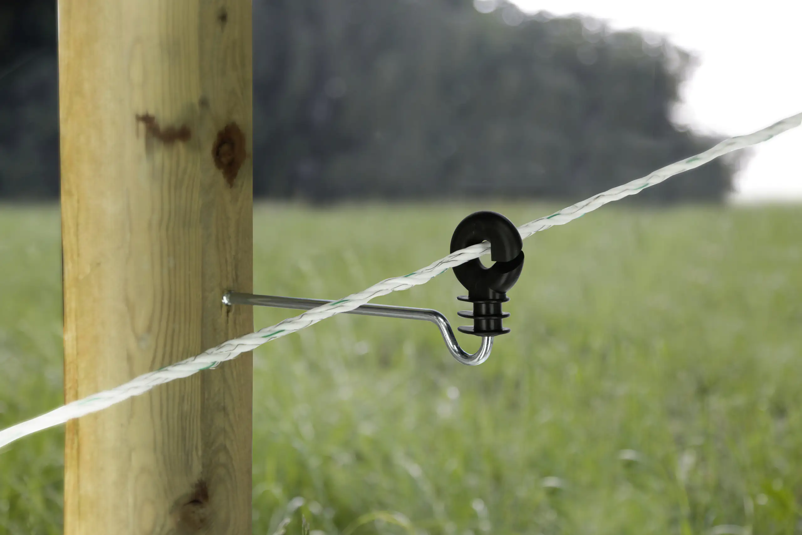 Kerbl Langstiel-Ringisolator 22 cm Stütze 15 Stück