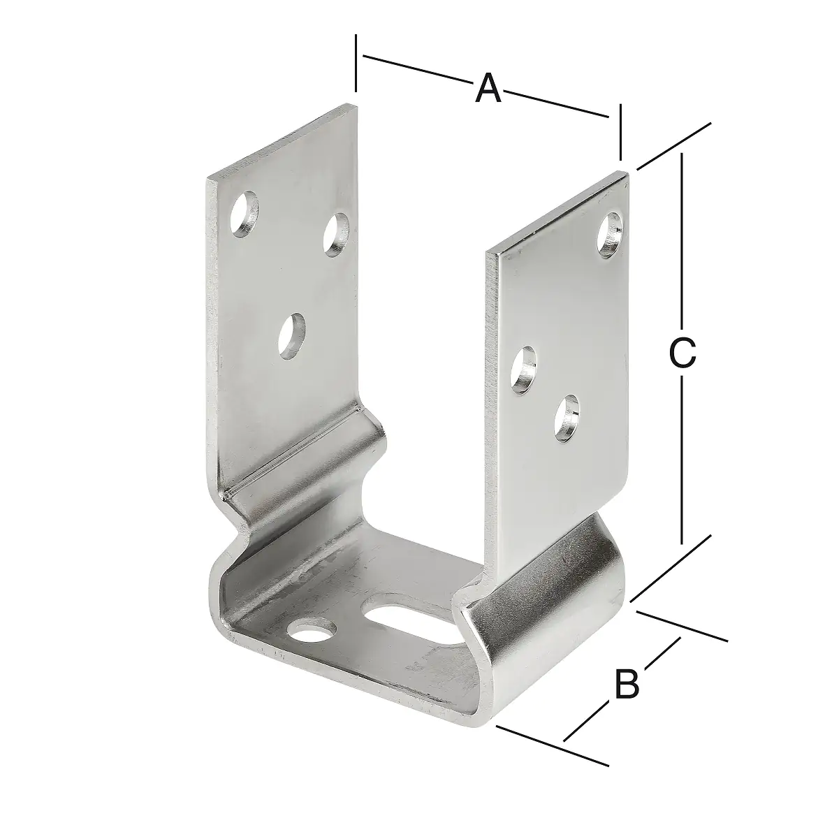 Vormann Schwere Stützenschuhe 71 x 60 x 120 mm