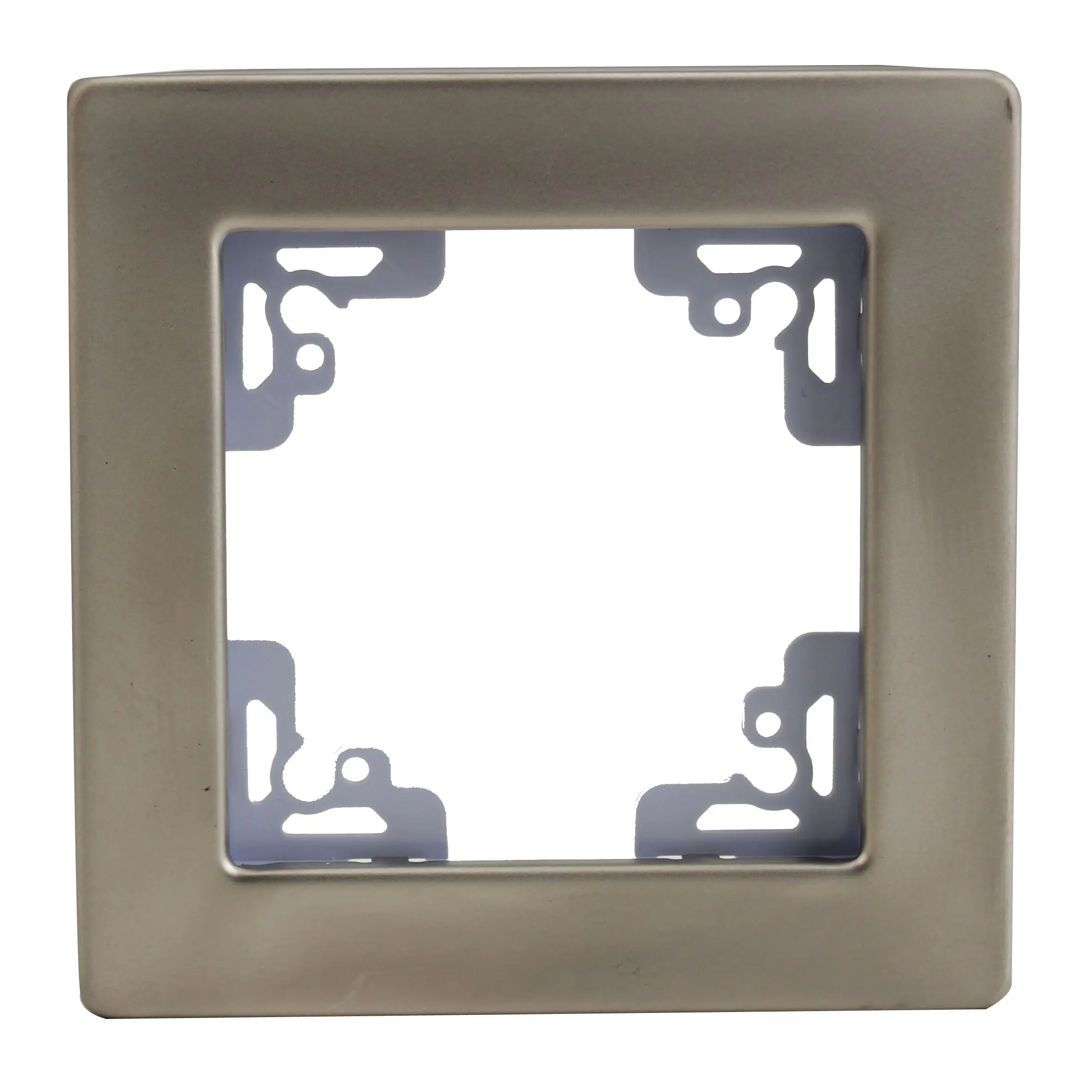 Unitec Abdeckrahmen Melbourne 1-fach aluminium