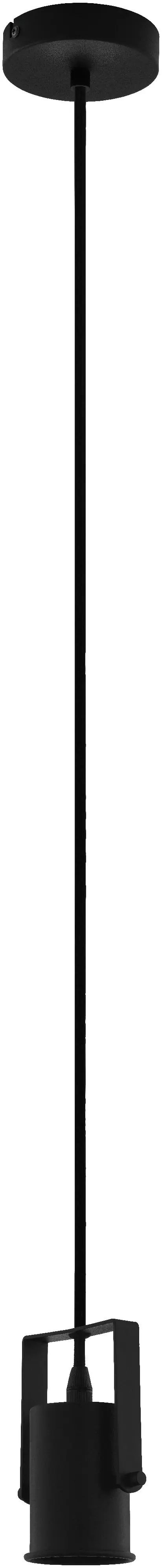 Eglo Pendelleuchte Calari schwarz, 9,5 x 6,5 x 150 cm E27