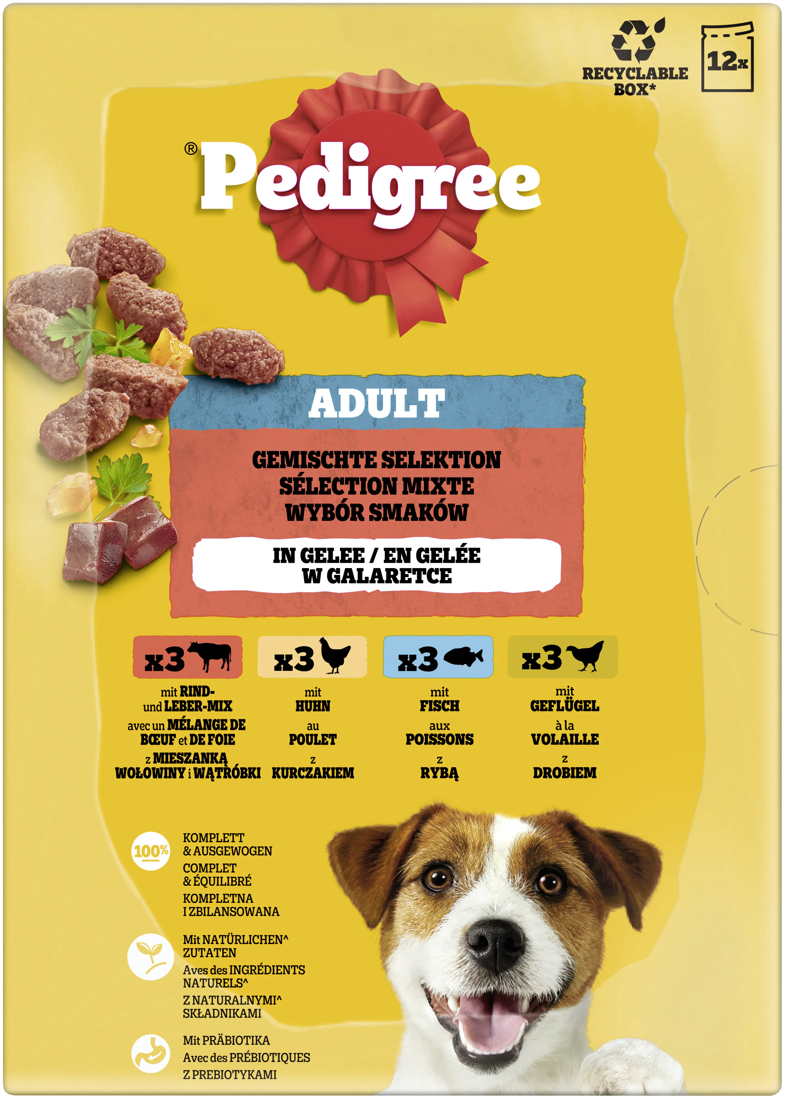 Pedigree Hundenassfutter Adult 12 x 100 g Gemischte Selektion