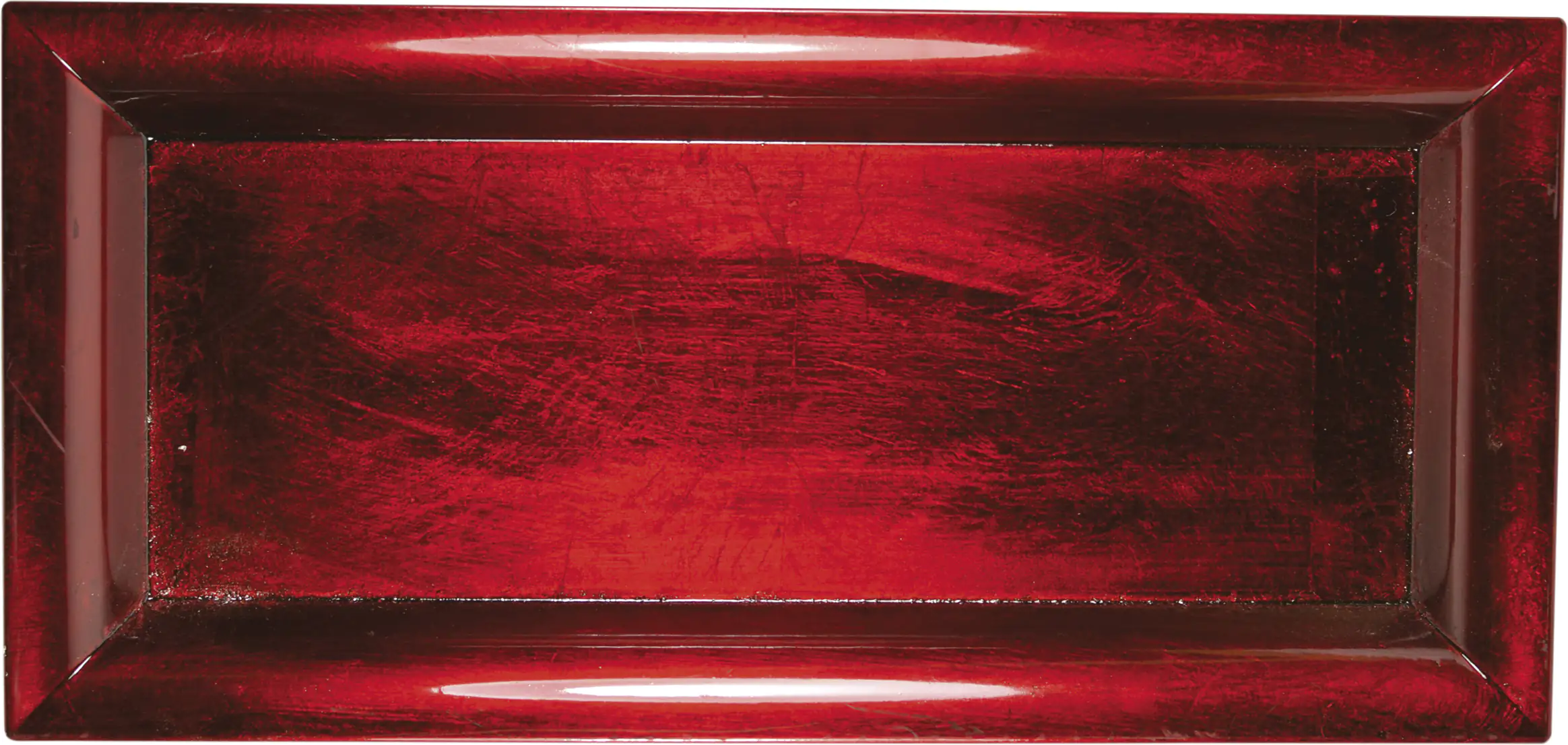 Riffelmacher Kunststoff Schale rot 36 x 17 cm