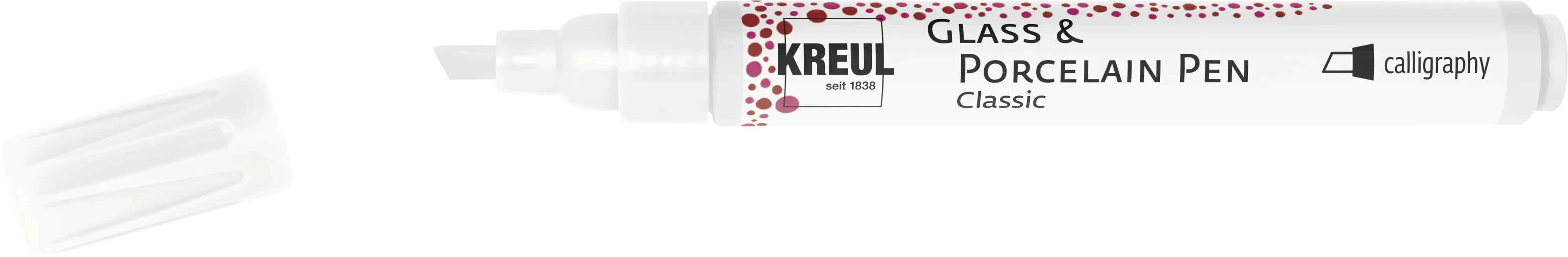 Kreul Glass & Porcelain Pen Classic Kalligraph weiß 1- 4 mm Kreul Glass & Porcelain Pen Classic Kalligraph weiß 1- 4 mm