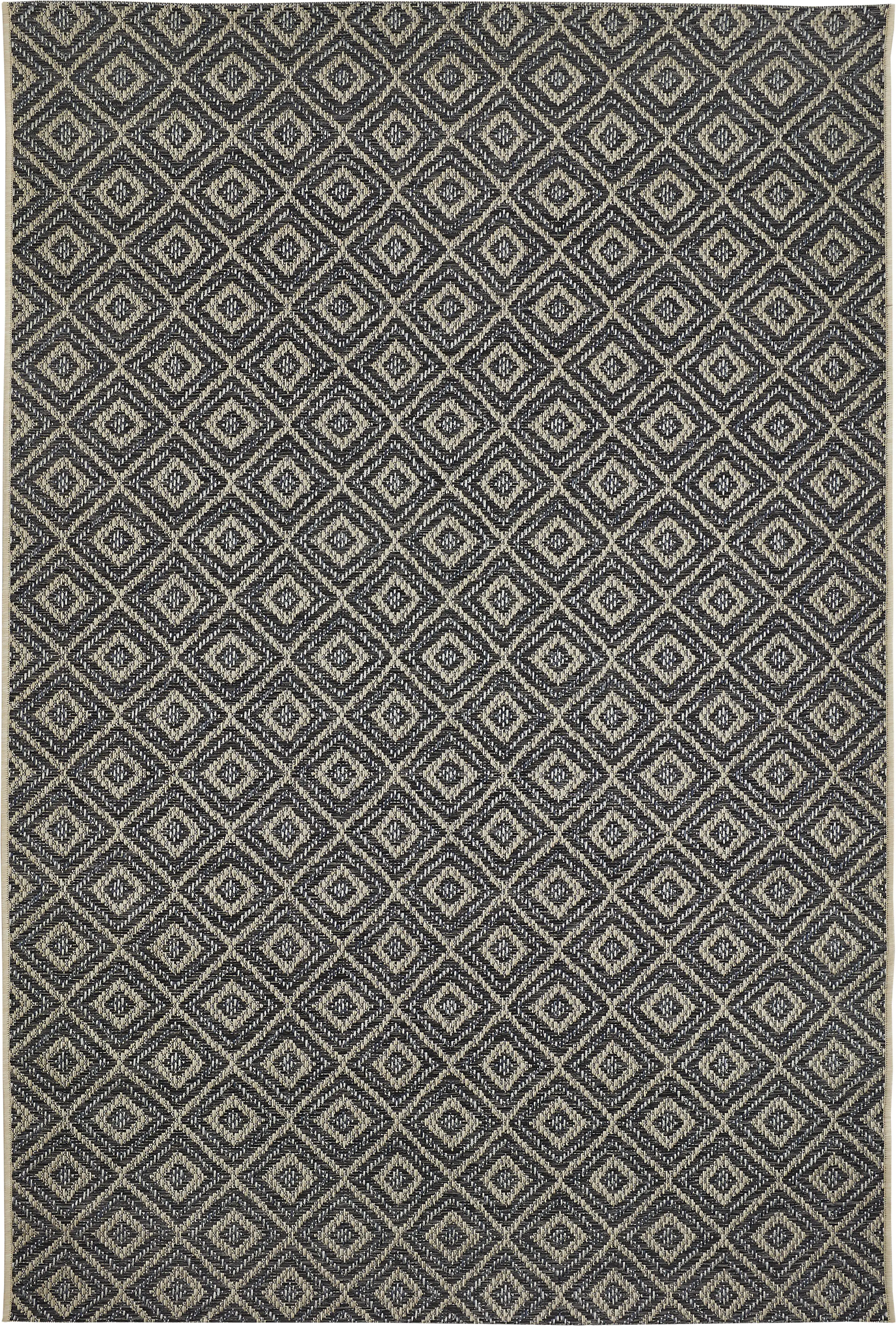 4002398961266 Outdoorteppich Rio creme-grau, 133 x 190 cm