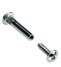 Hettich Verbindungsschraube vernickelt M4 28 - 38 mm - 10 Stück