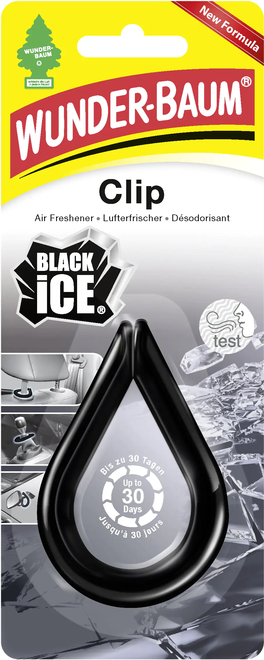 Wunderbaum Lufterfrischer Clip Black Ice