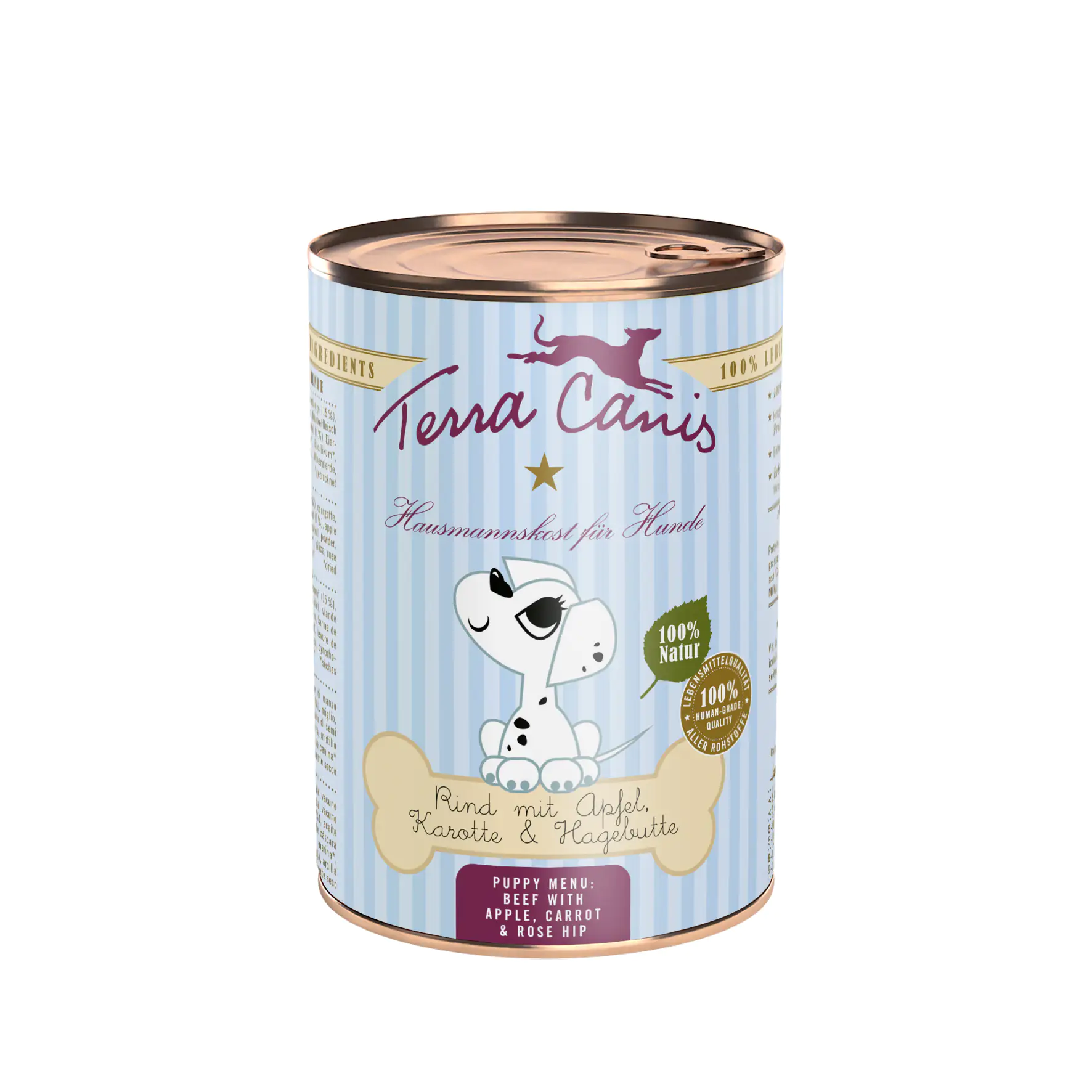 Terra Canis Welpe Rind mit Apfel Karotte & Hagebutte Hundefutter 400 g