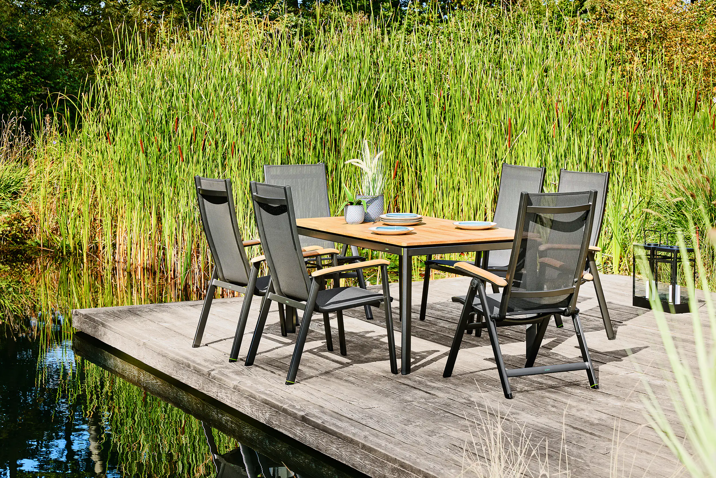 4260440955773_05 MWH Gartentisch Reno Alutapo 160 x 95 x 74 cm