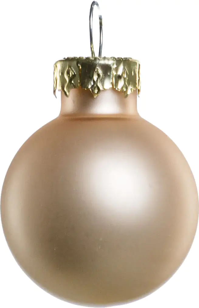 2076601553144_03 TrendLine Weihnachtskugeln aus Glas Ø 2,5 cm champagner 24 Stück