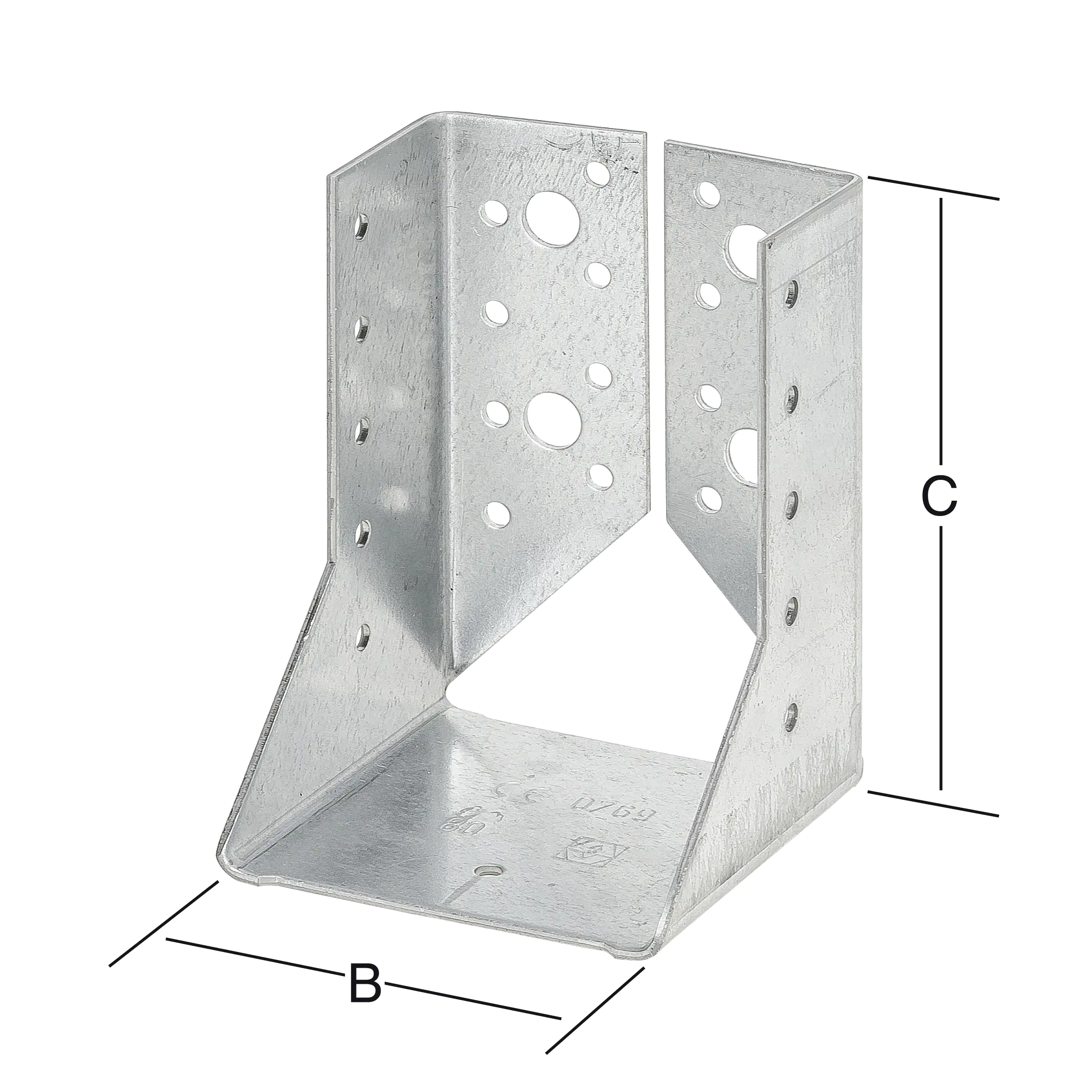 Vormann Balkenschuhe Typ B sendzimir verzinkt 100 x 140 mm
