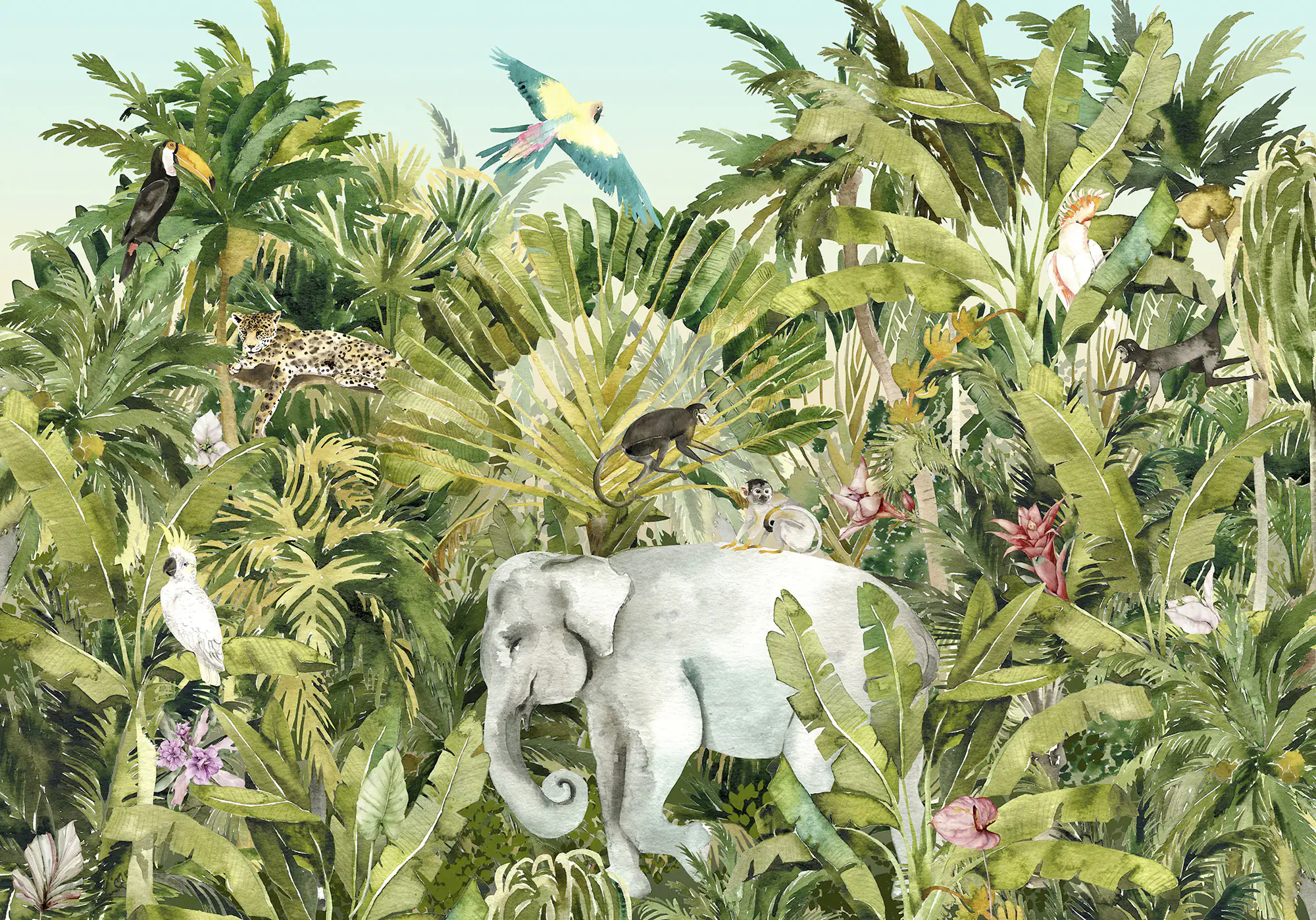 Komar Vlies Fototapete Jungle Expedition 400 x 280 cm 