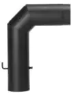 FireFix Ofenrohrbogen 90°, Ø 150 mm, schwarz, mit Reinigungstür FireFix Ofenrohrbogen 90°, Ø 150 mm, schwarz, mit Reinigungstür