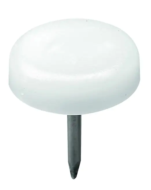 Hettich Kunststoffgleiter weiß Ø18 x 20 mm - 1 Stück