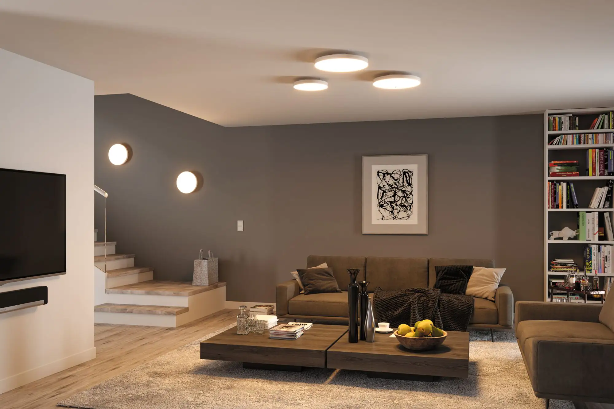 Paulmann LED Deckenleuchte Velora 16,5W RGB weiß Kunststoff Paulmann LED Deckenleuchte Velora 16,5W RGB weiß Kunststoff