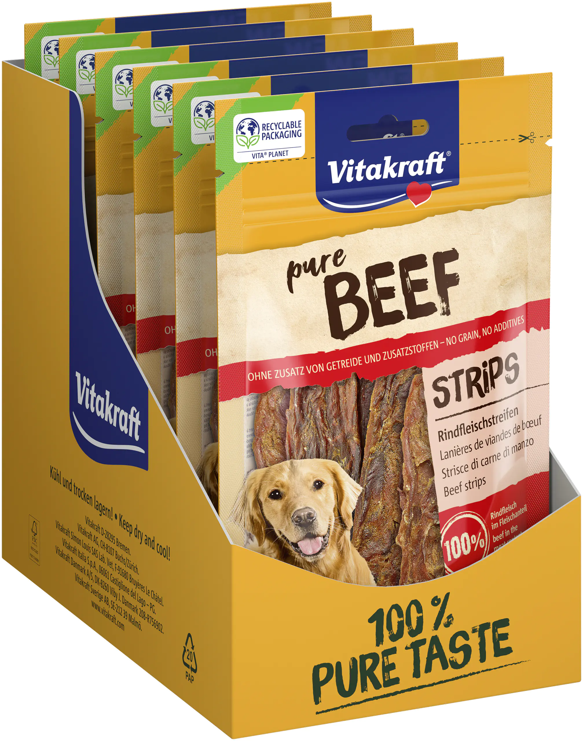 Vitakraft Beef Rindfleischstreifen 80 g Vitakraft Beef Rindfleischstreifen 80 g