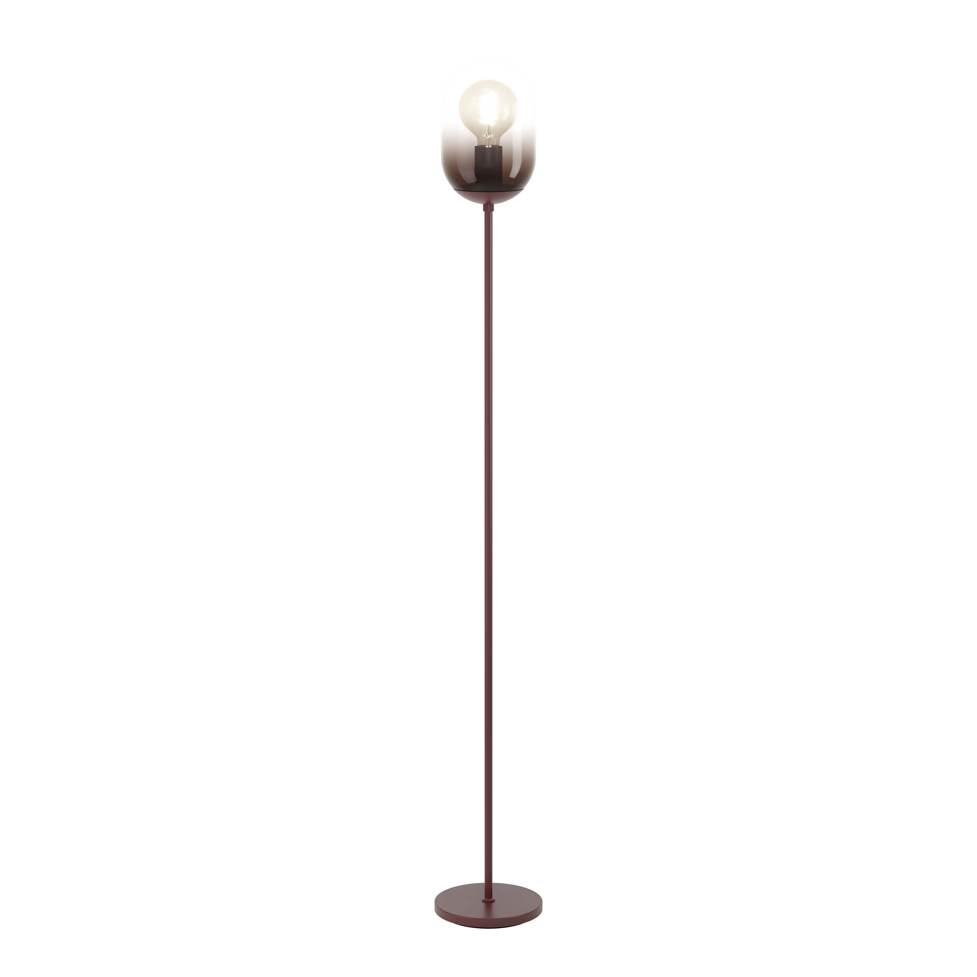 Eglo Stehleuchte Lequile E27 Ø 15 x 140 cm rot/braun
