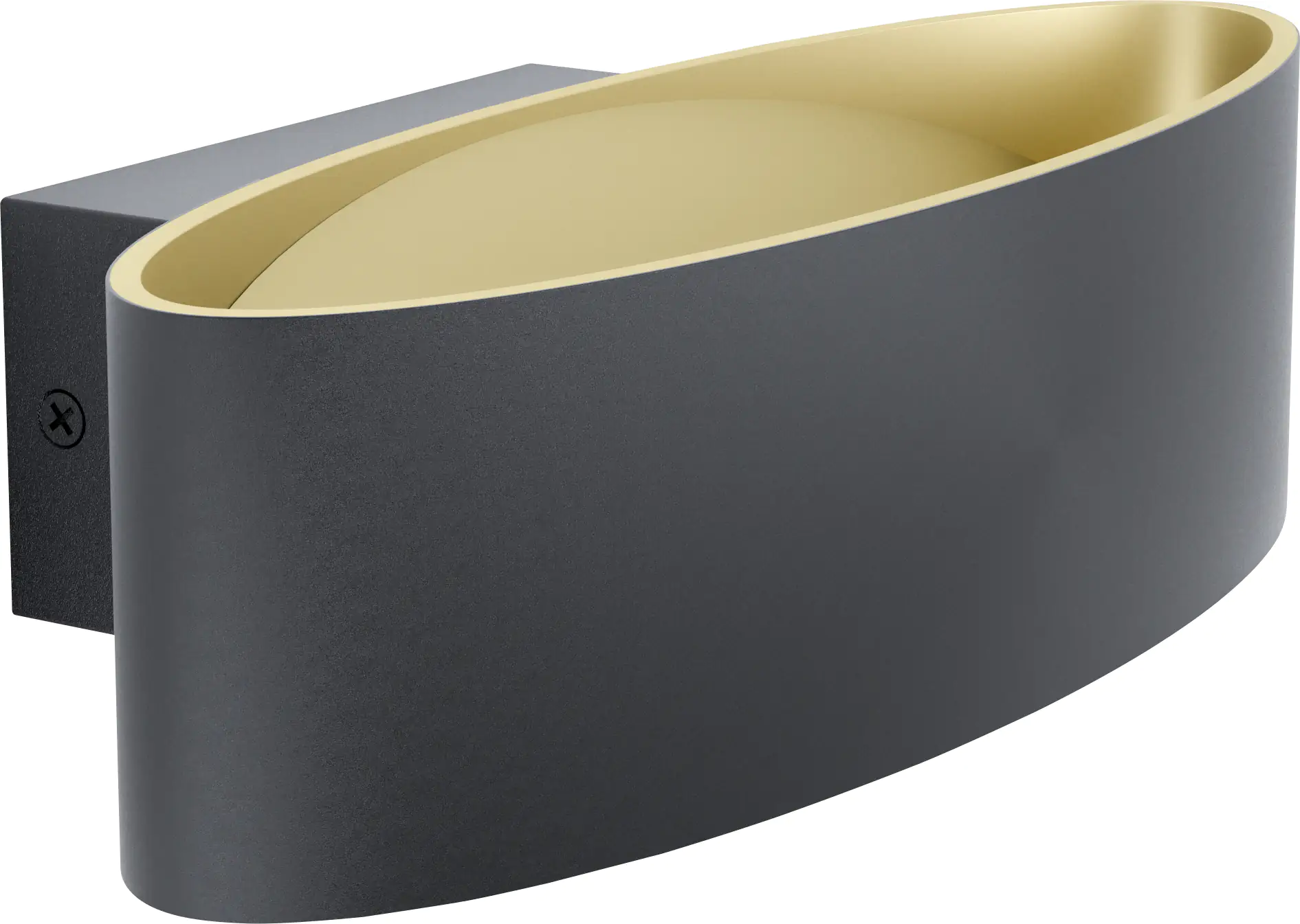 Eglo Wandleuchte Maccacari schwarz-gold 27 x 7,5 cm warmweiß Eglo Wandleuchte Maccacari schwarz-gold 27 x 7,5 cm warmweiß