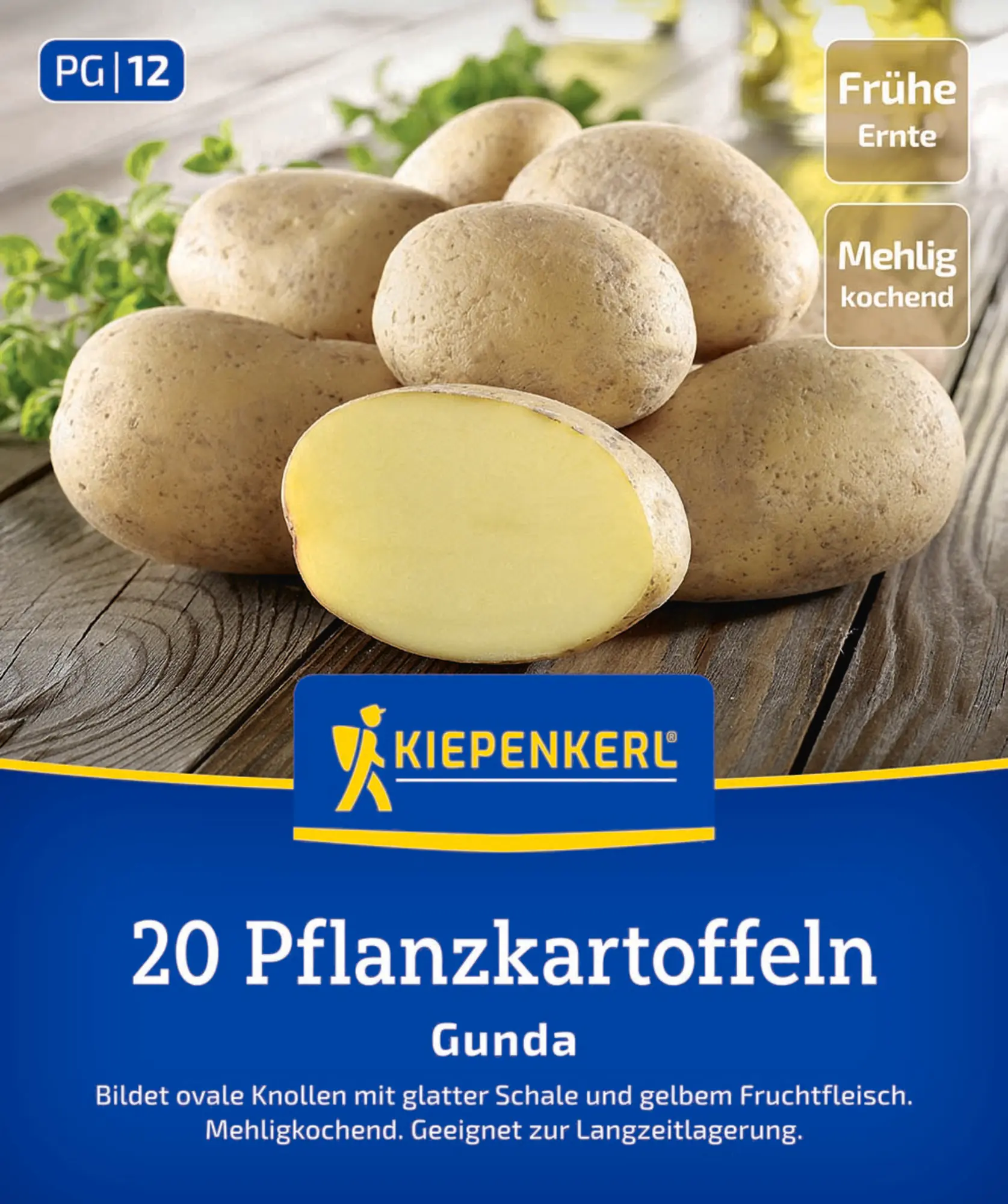 Kiepenkerl Pflanzkartoffel Gunda 20 Stück