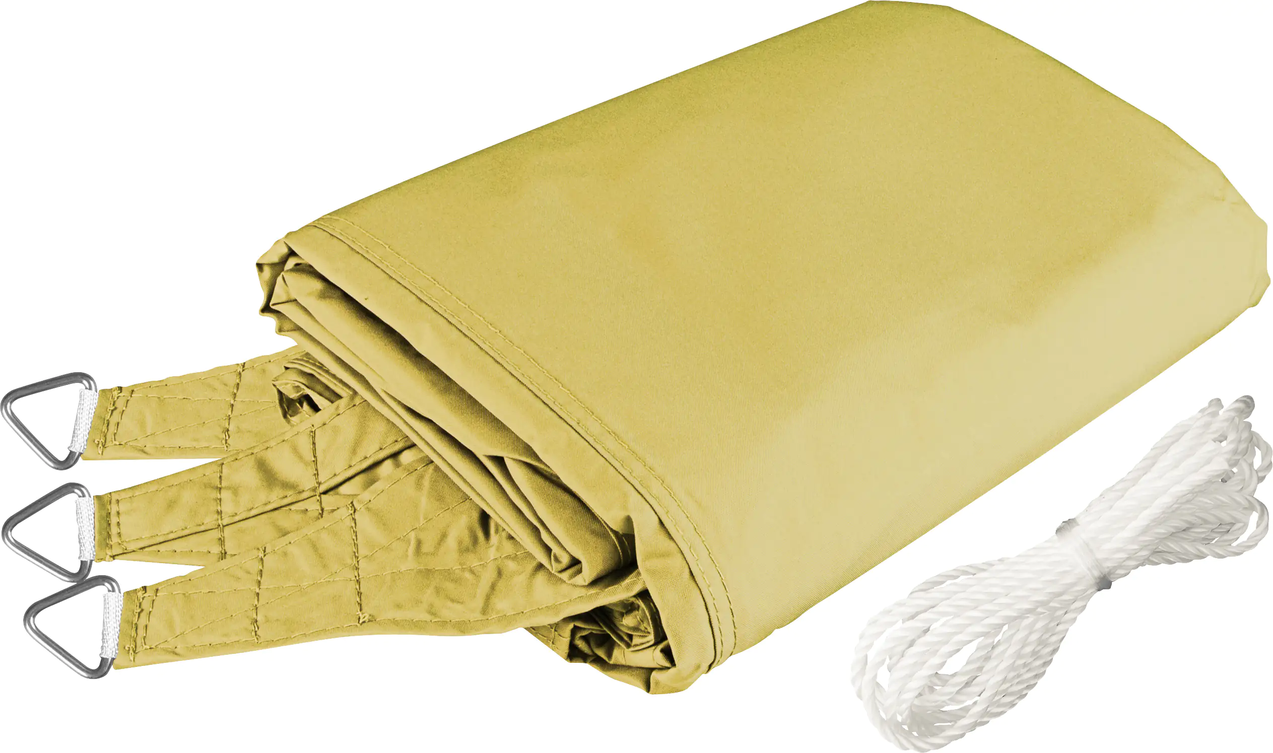 Windhager Sonnensegel Cannes gelb 3 x 3 x 3 m