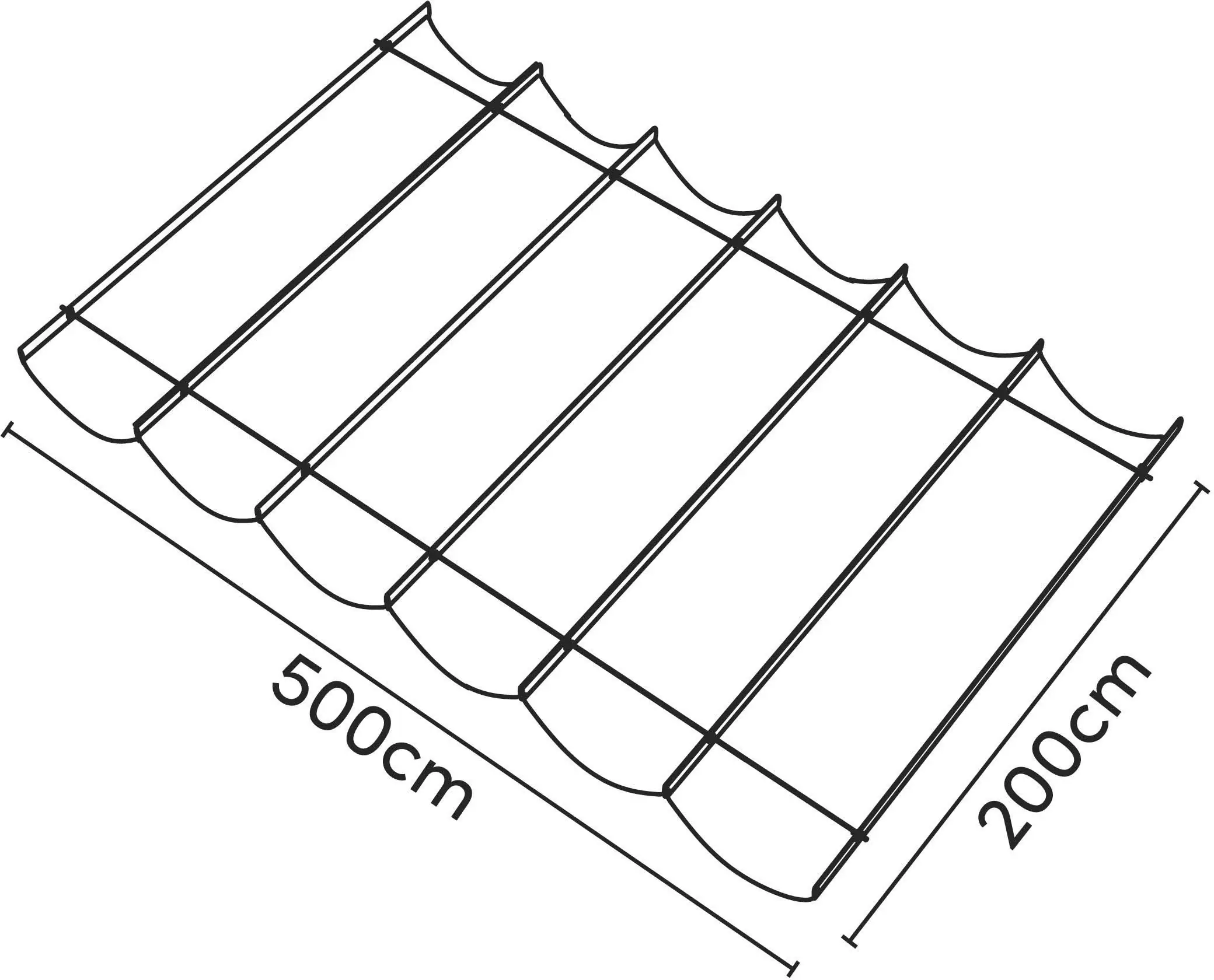 Platinum Faltsonnensegel Coolfit 2 x 5 m altweiß