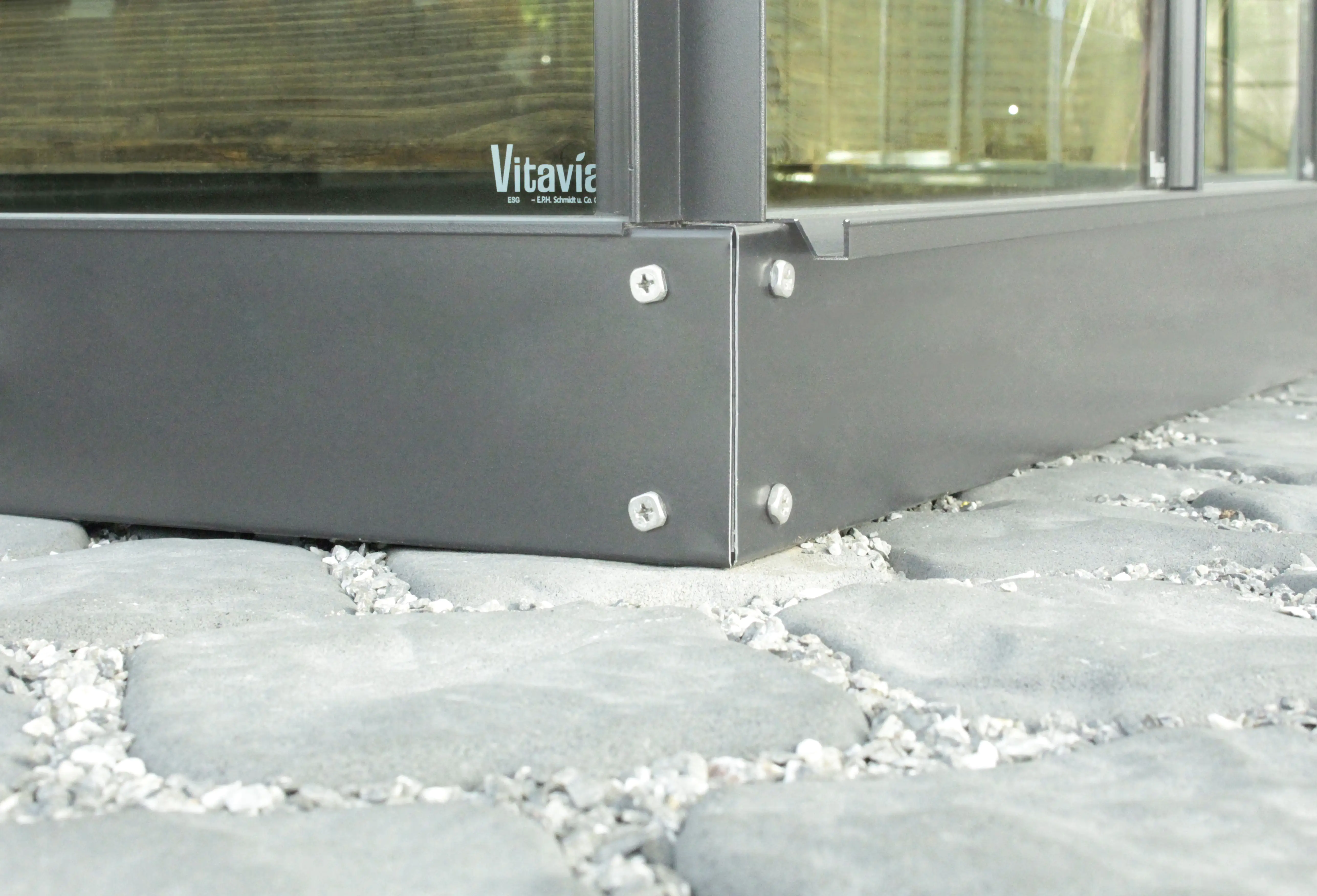 Vitavia Fundamentrahmen Orion 5000 5900 192 x 254 cm schwarz 12,5 cm hoch