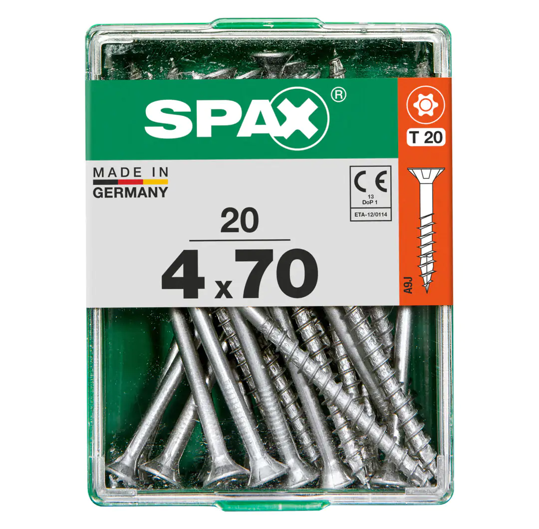 Spax Universalschrauben 4.0 x 70 mm TX 20 - 20 Stk.