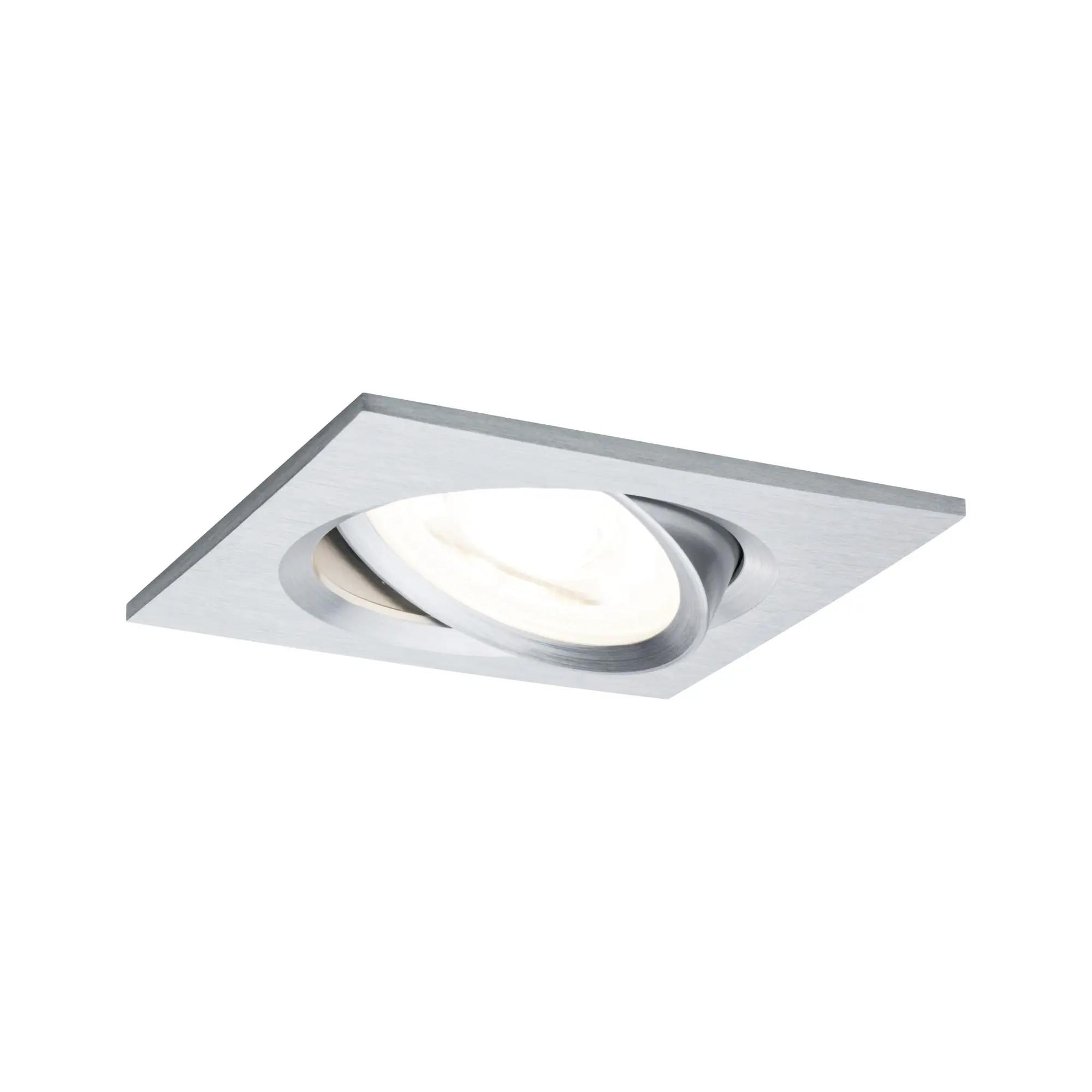Paulmann LED Einbauleuchte Nova Coin alu 8,4 x 8,4 cm schwenkbar dimmbar