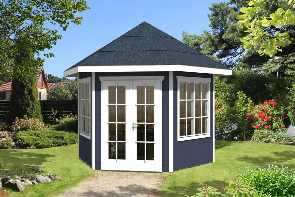 SKAN HOLZ Pavillon Almelo 350x303cm, schiefergrau