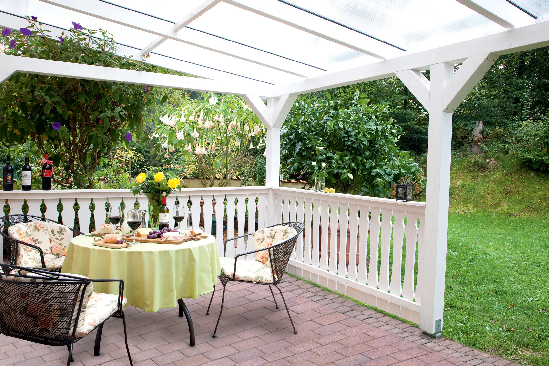 SKAN HOLZ Brüstung Balkonschalung 205 x 96 cm Fichte