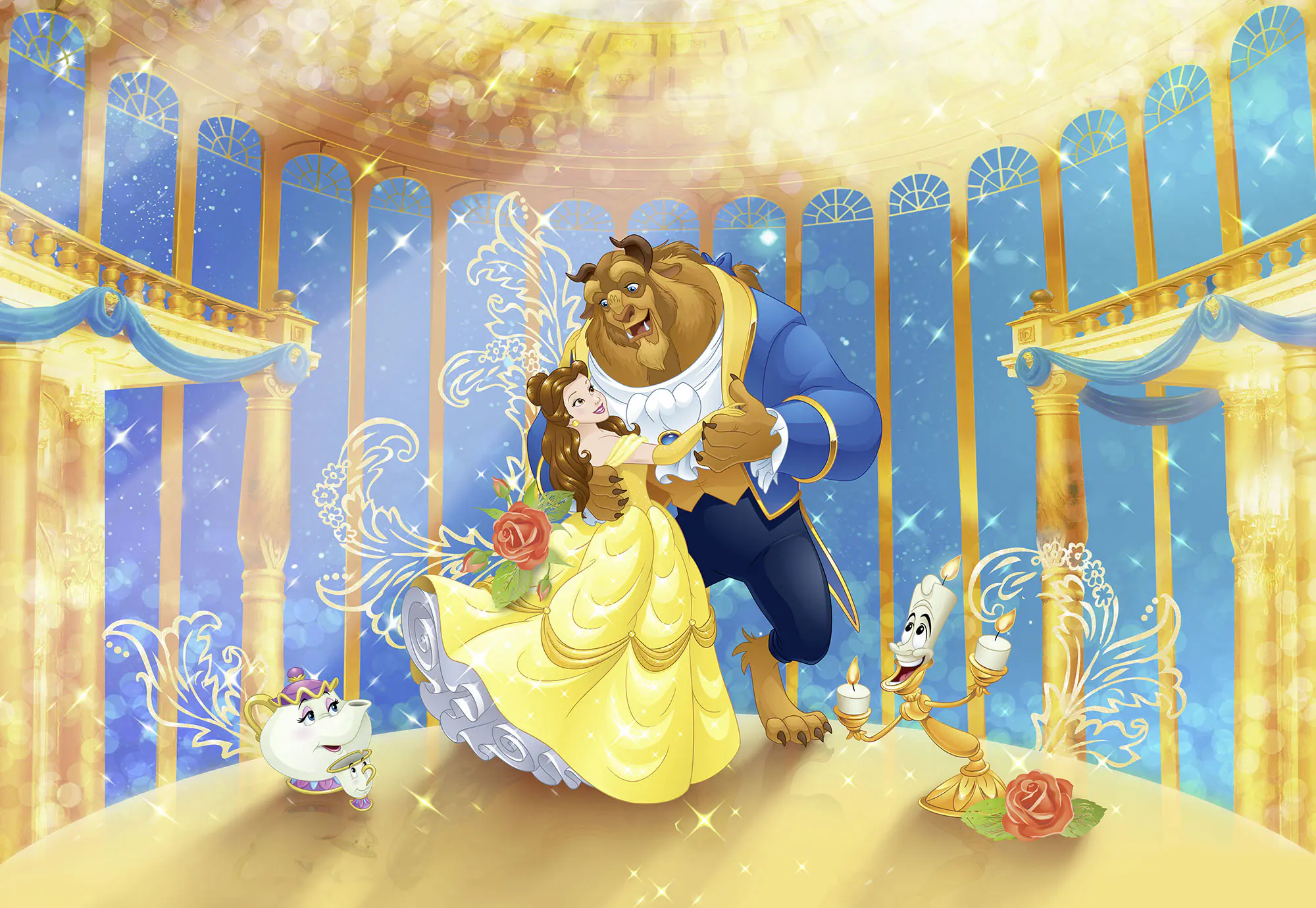 Komar Fototapete Beauty and the Beast 368 x 254 cm 