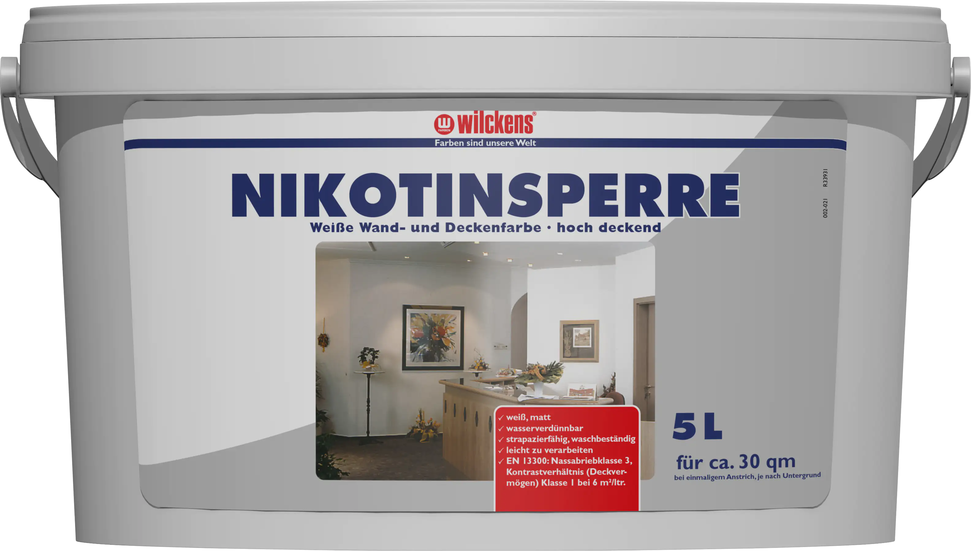 Wilckens Nikotinsperre 5 L weiß matt