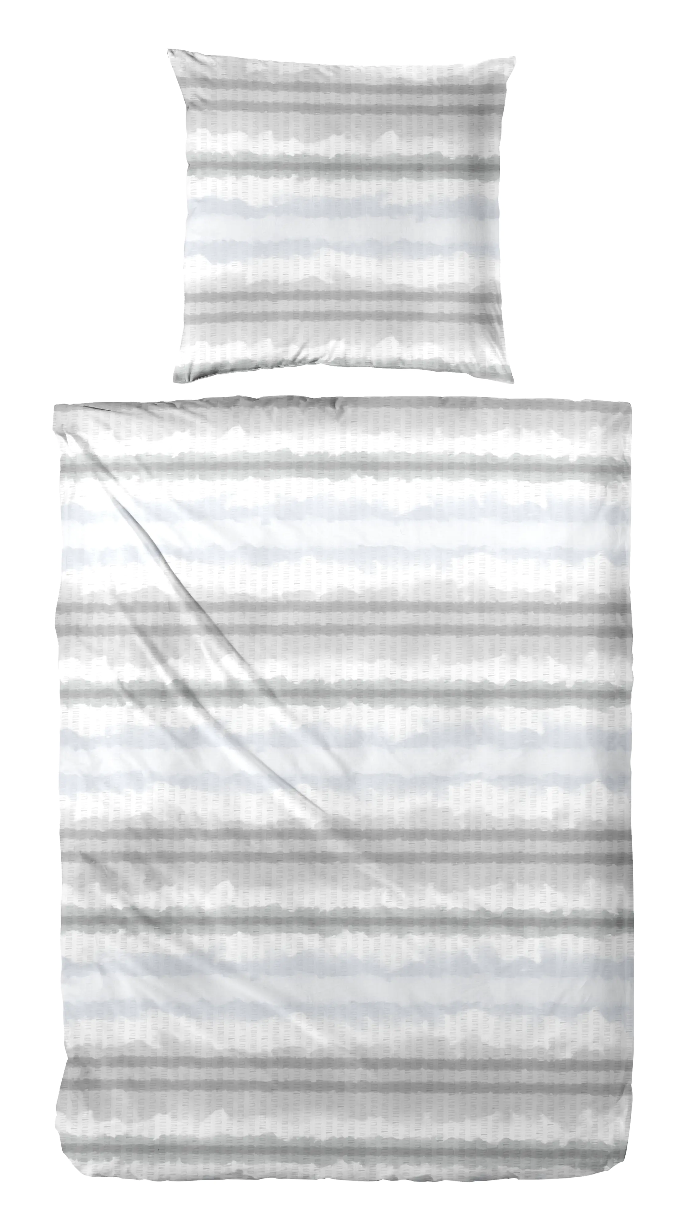 Westminster Bettwäsche Mikrofaser gestreift blau grau 135 x 200 cm