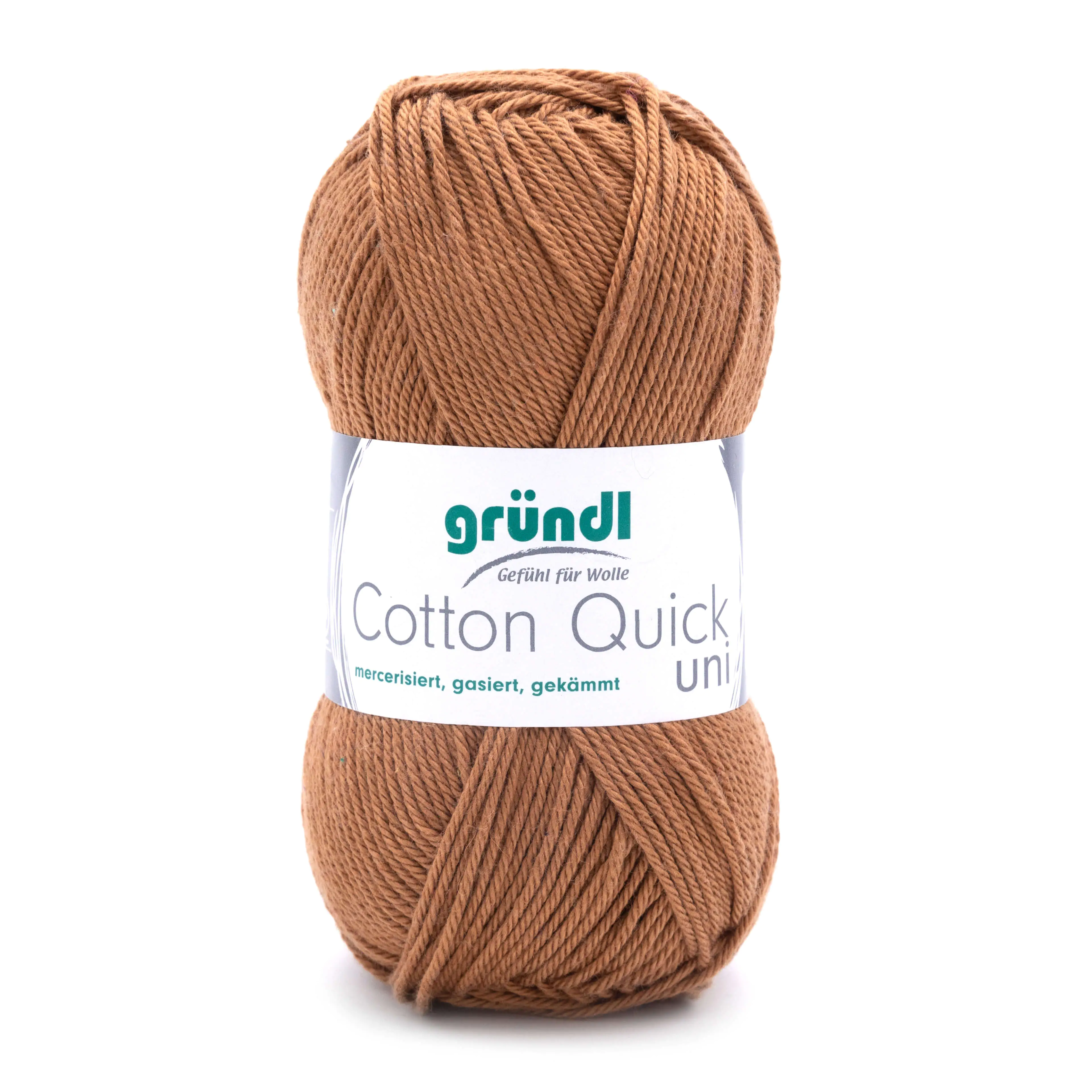 Gründl Wolle Cotton Quick 50 g uni caramell