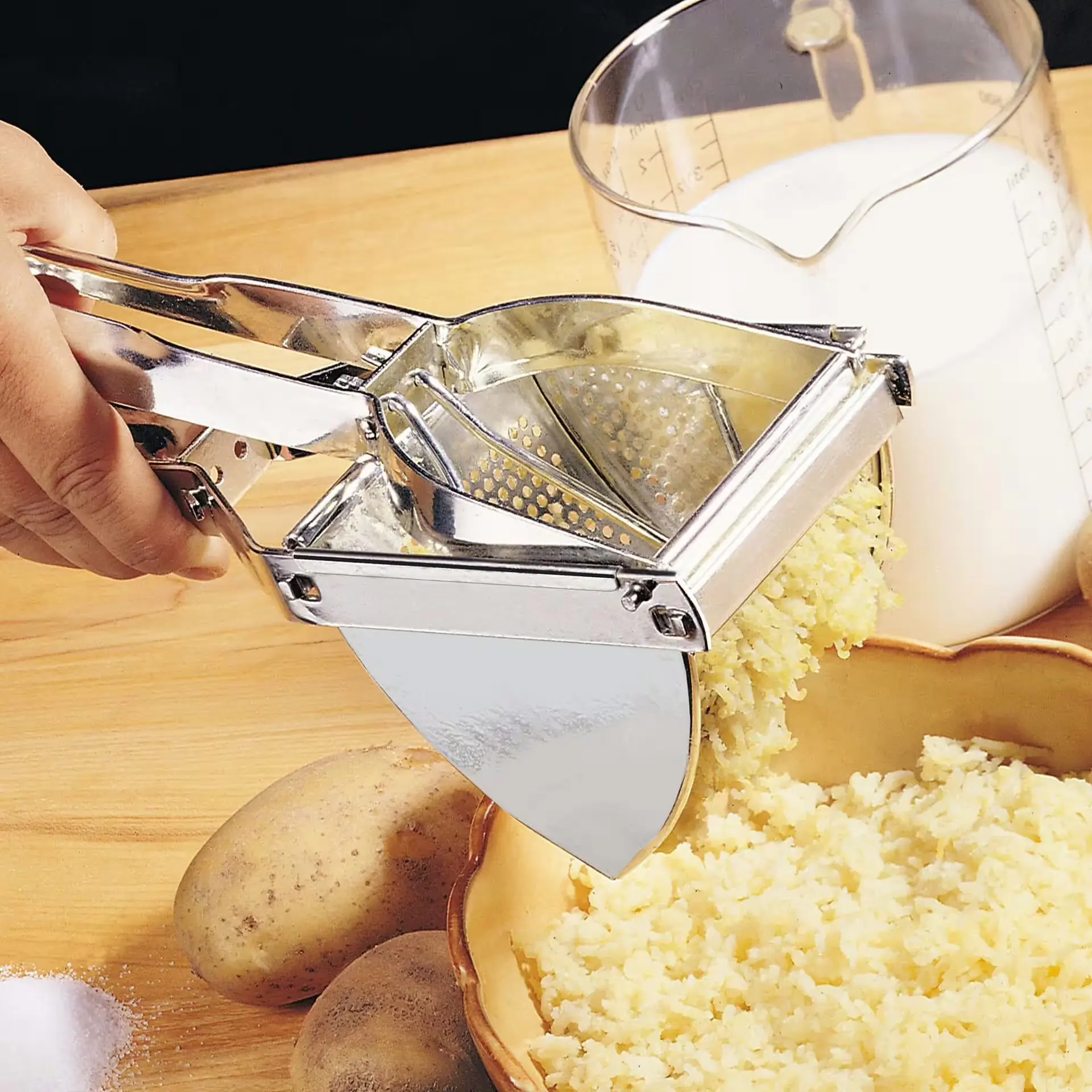 Fackelmann Kartoffelpresse verzinnt, 29 cm