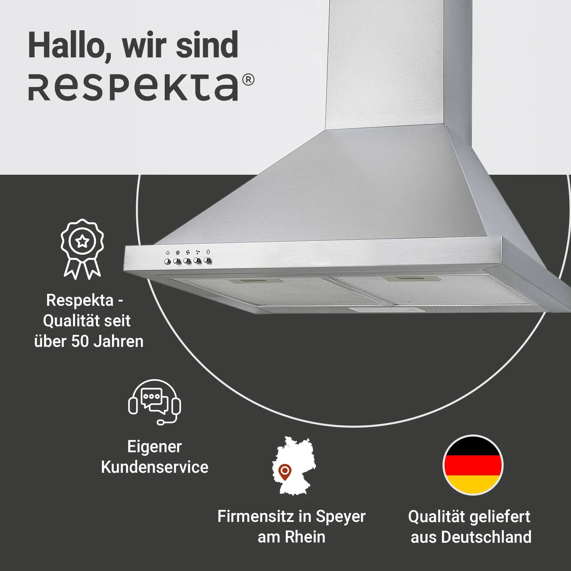 respekta Kaminhaube Edelstahl 60 cm CH22078IXB EEK: B 60 cm respekta Kaminhaube Edelstahl 60 cm CH22078IXB EEK: B 60 cm