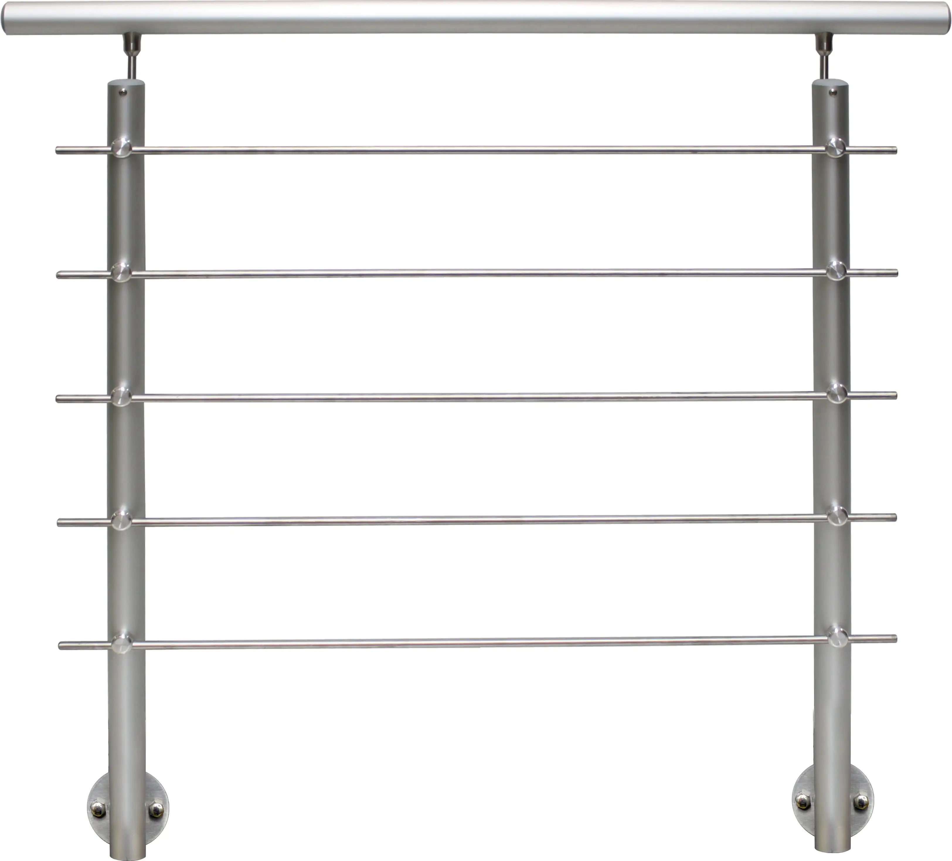 Treba Geländer-Set Aluminium AB5 eloxiert seitliche Montage