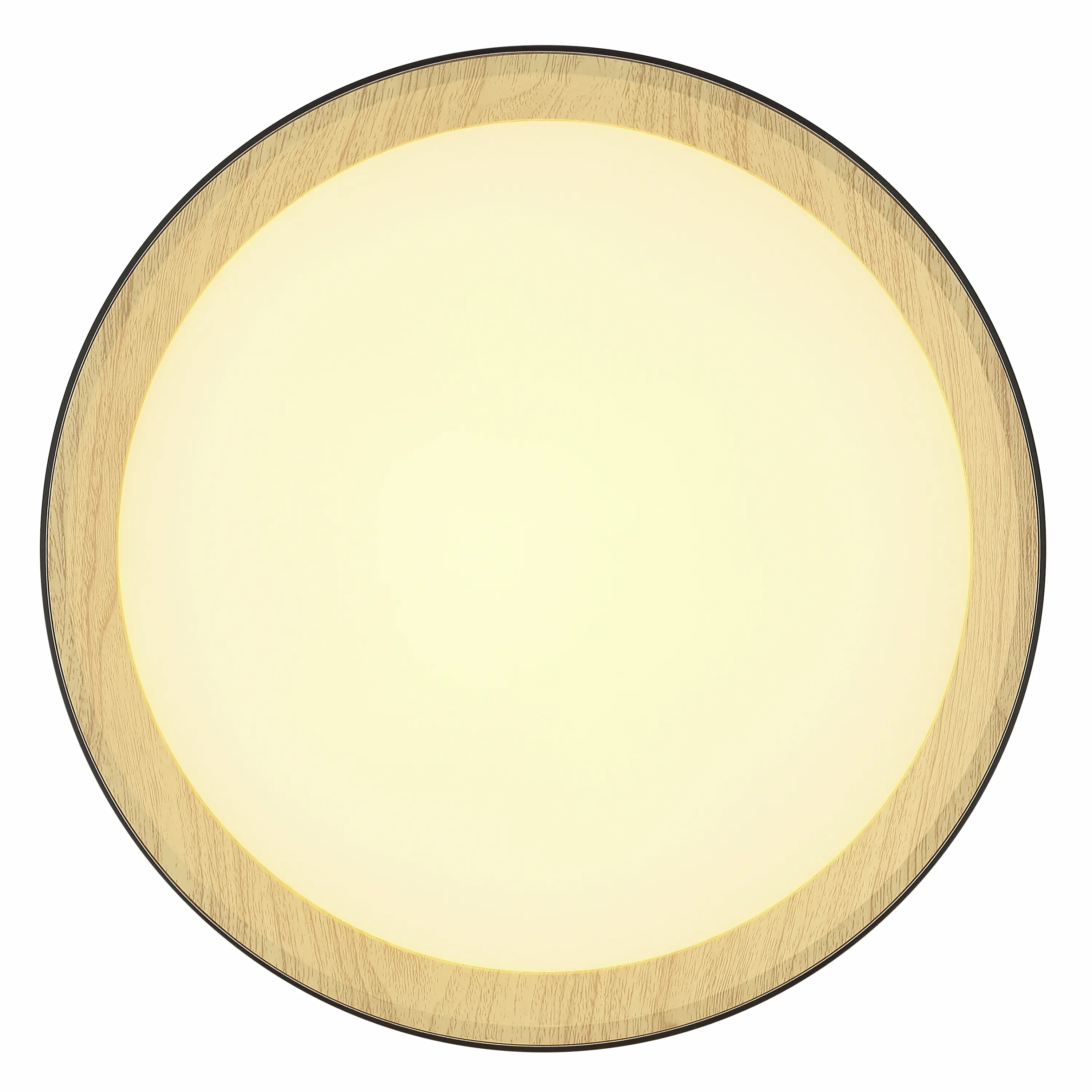 Brilliant LED Deckenleuchte Larios Ø 39 x 7,7 cm warmweiß-kaltweiß holz schwarz