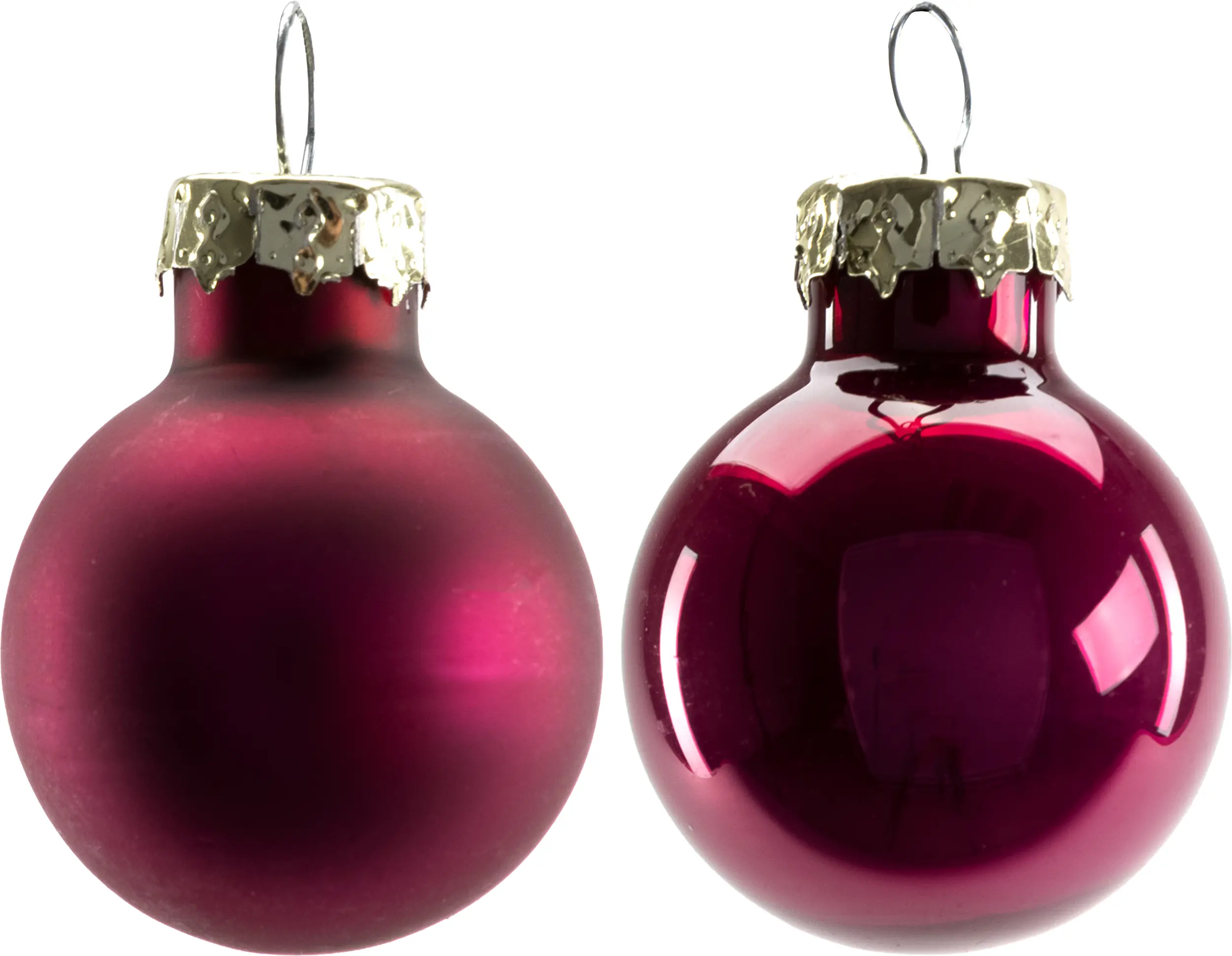TrendLine Mini-Christbaumkugeln aus Glas Ø 2,5 cm magnolienrosa 24 Stück