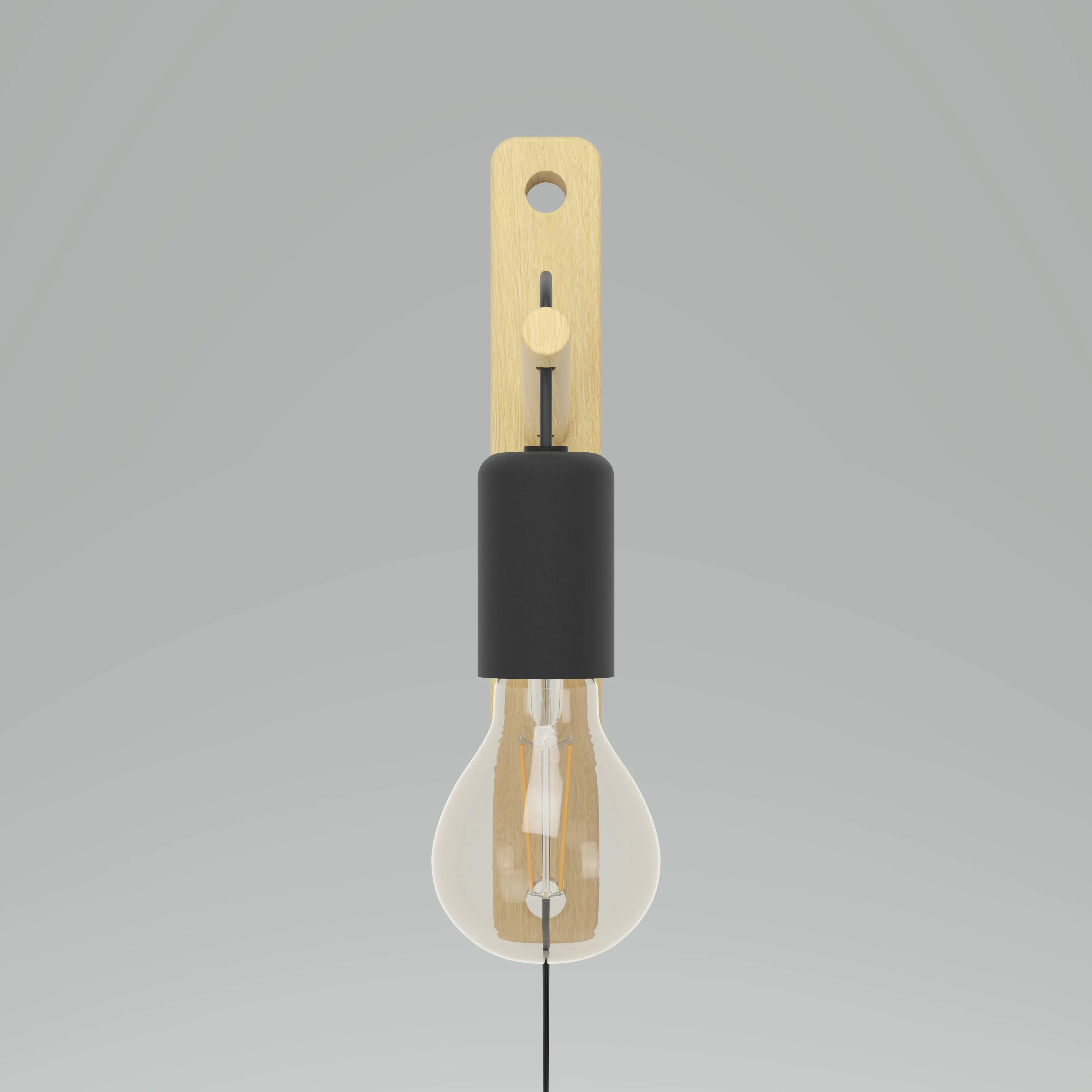 Eglo Wandleuchte Pockley E27 nickel-matt, chrom, Stahl