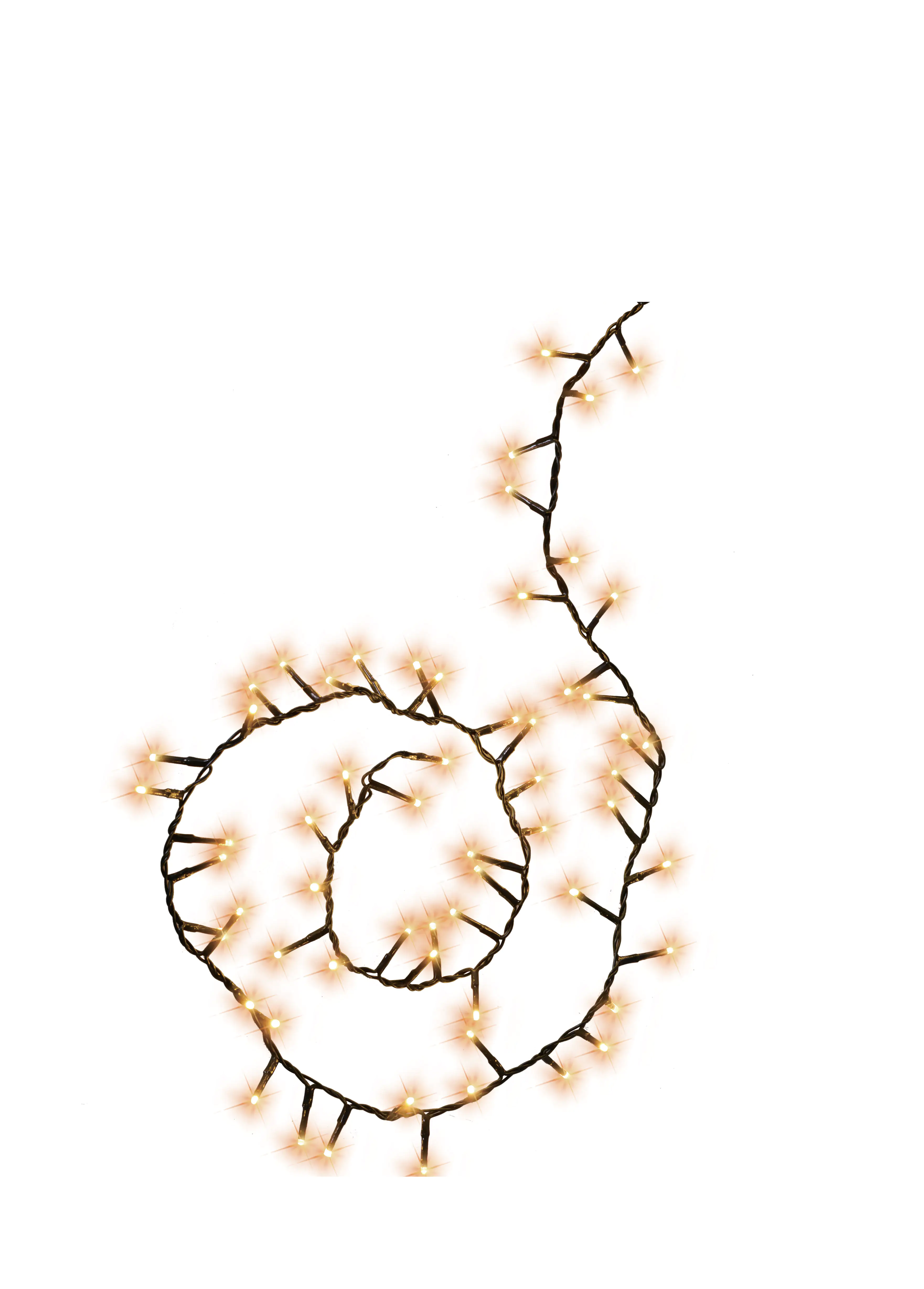 TrendLine LED-Lichterkette Premium Außen 21,8 m warmweiß-grün mit Timer, Dimmer