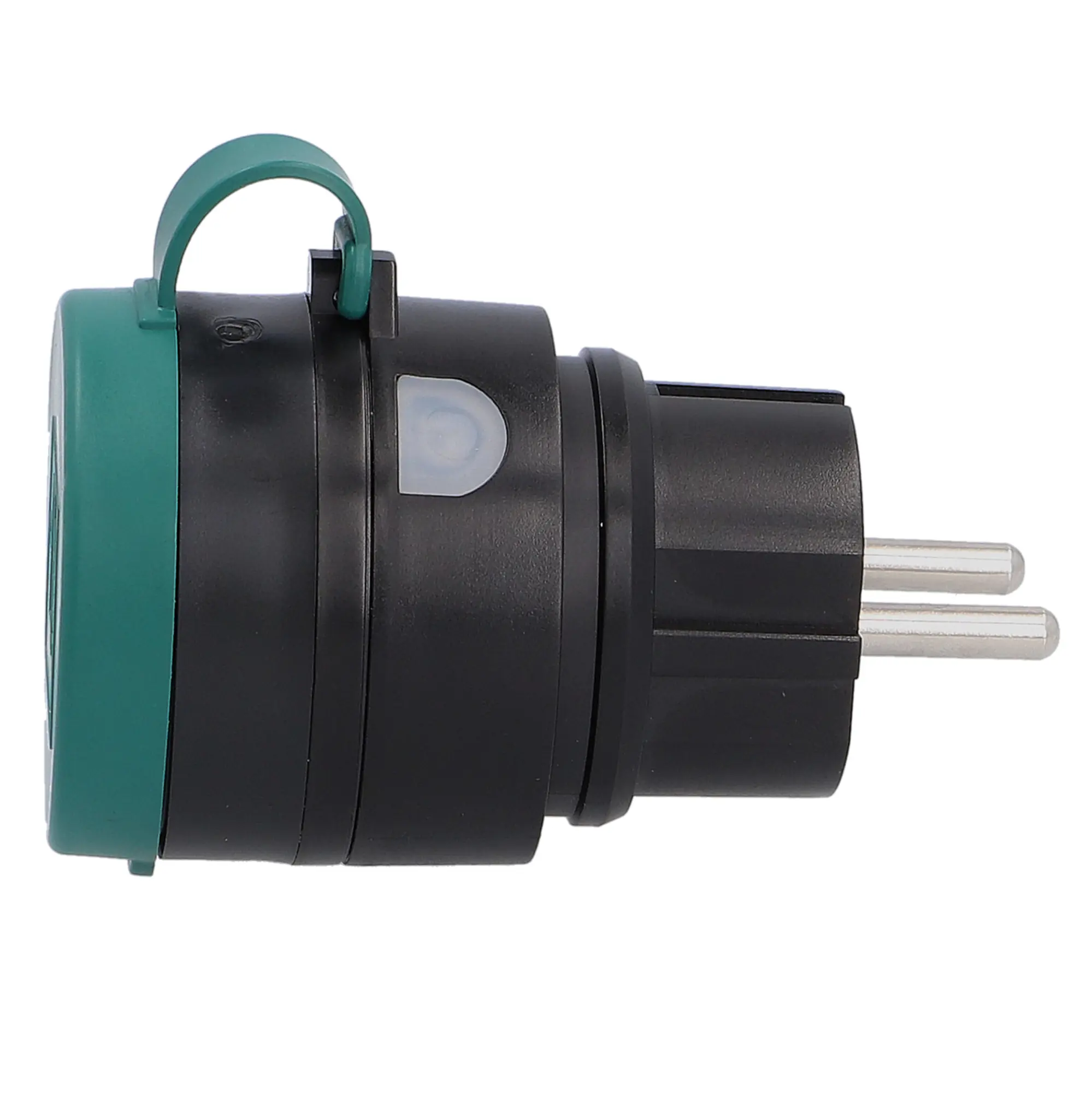 Unitec Zwischenstecker für Außenbereich mit WIFI & Schalter schwarz-grün