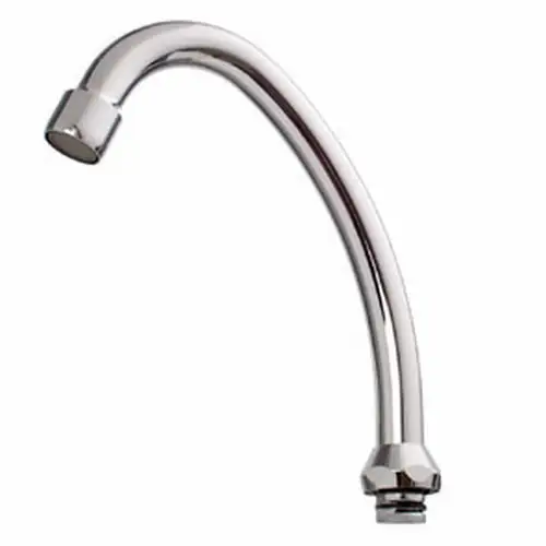 Cornat Rohrauslauf Hu-Form verchromt 13 cm