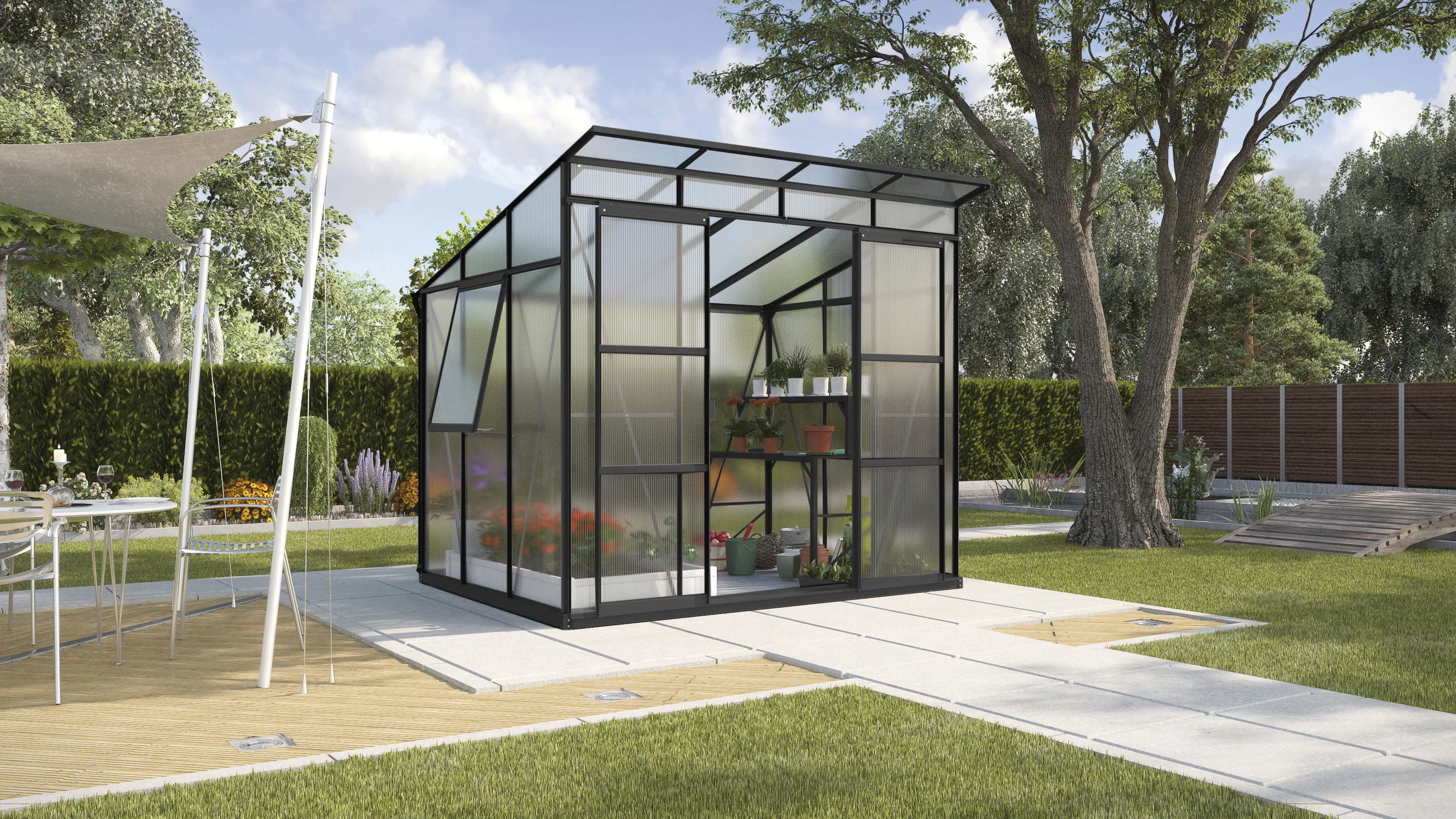 Vitavia Gewächshaus Freya 5900 254 x 192 cm 6 mm Hohlkammerplatten