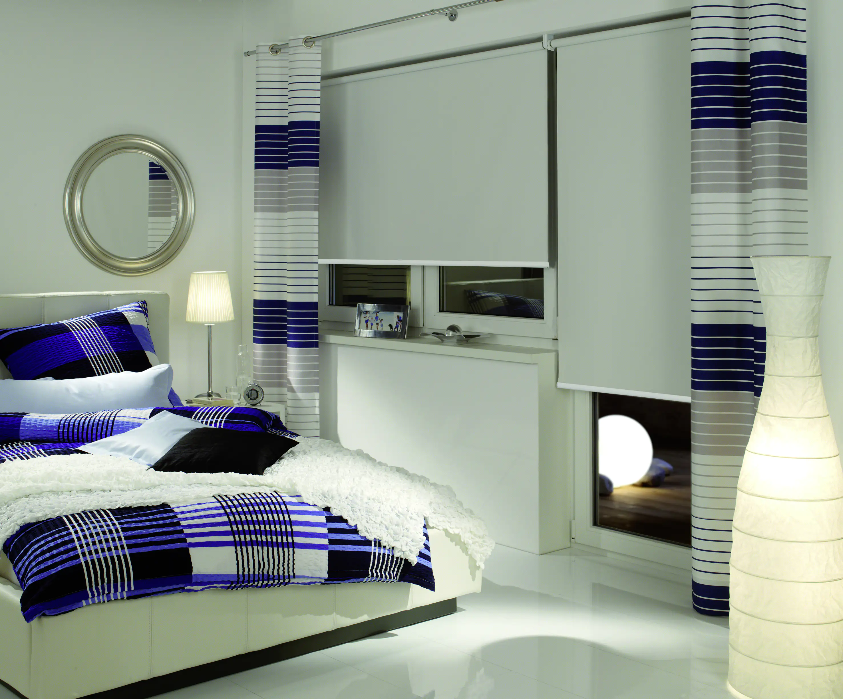 Gardinia Seitenzugrollo Abdunklung weiß 112 x 180 cm