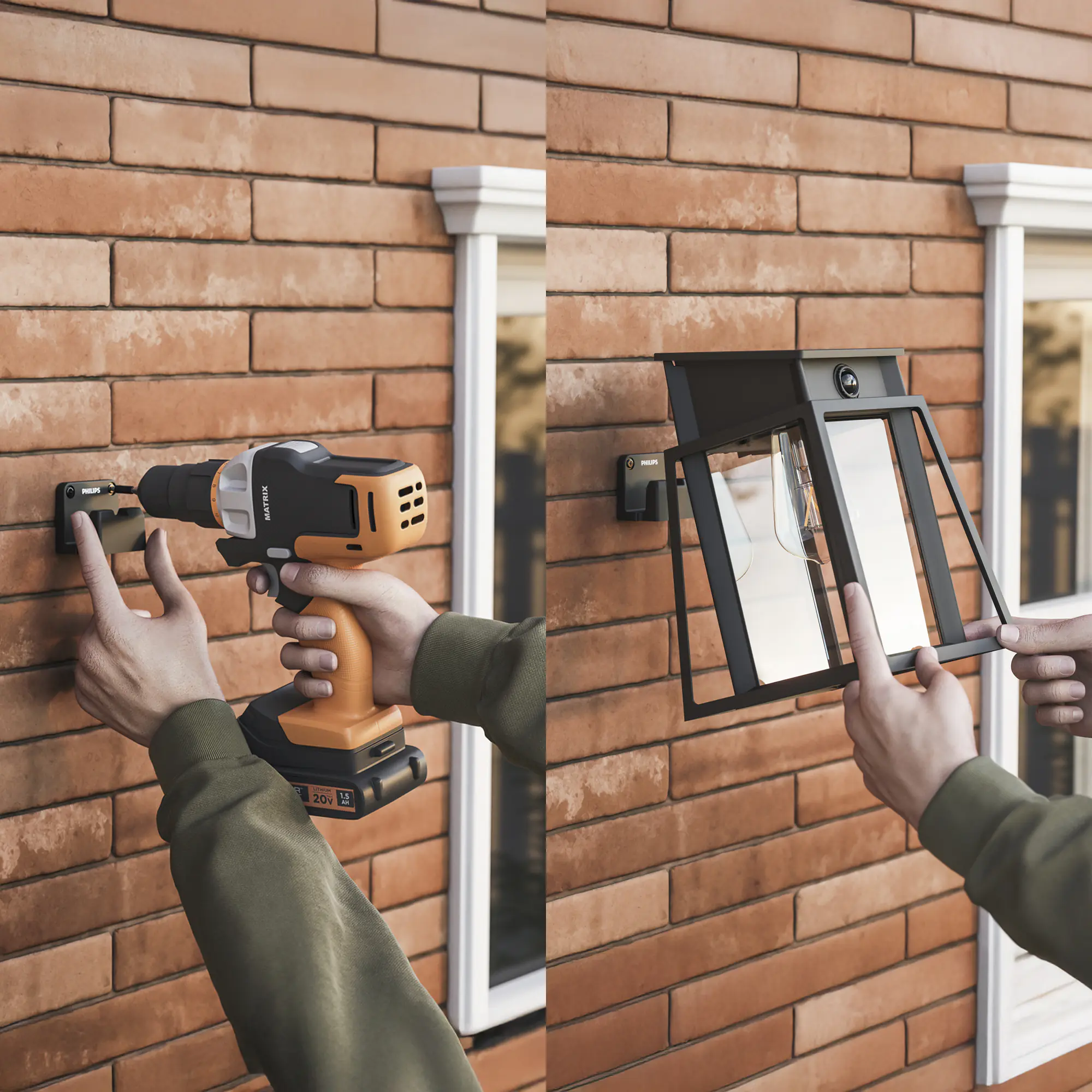 Philips Solar Wandleuchte Lysin Wand 33,5 x 23,5 x 23,5 cm warmweiß Philips Solar Wandleuchte Lysin Wand 33,5 x 23,5 x 23,5 cm warmweiß