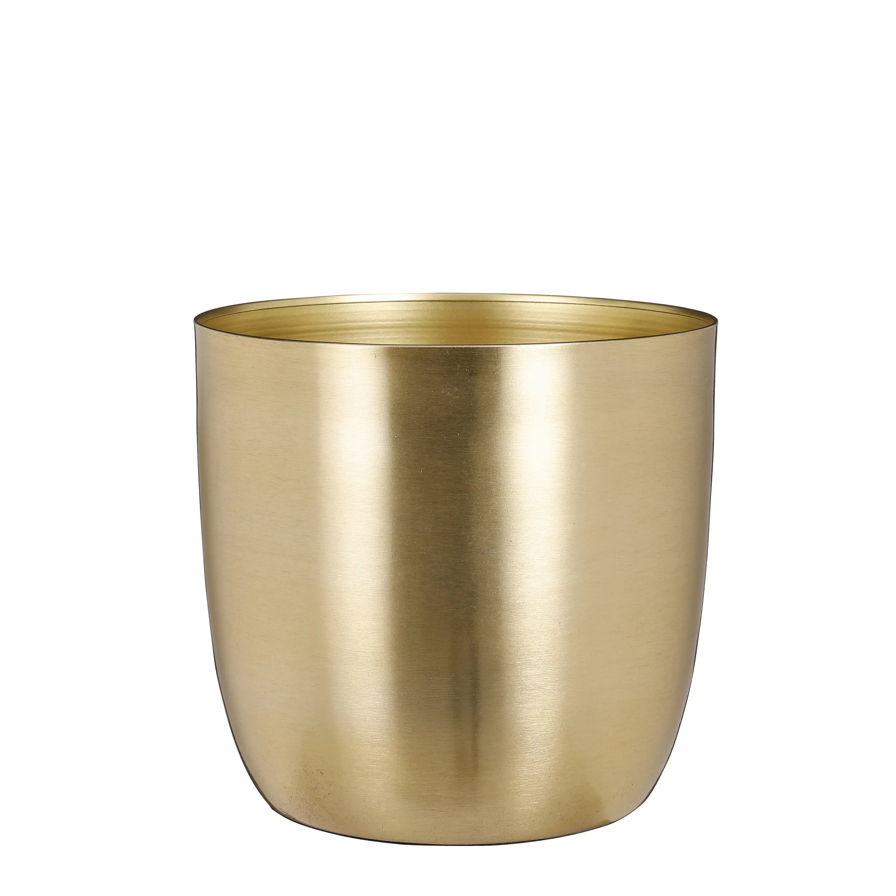 Mica Übertopf Alano rund gold  Ø 22 x H  21 cm  Mica Übertopf Alano rund gold  Ø 22 x H  21 cm